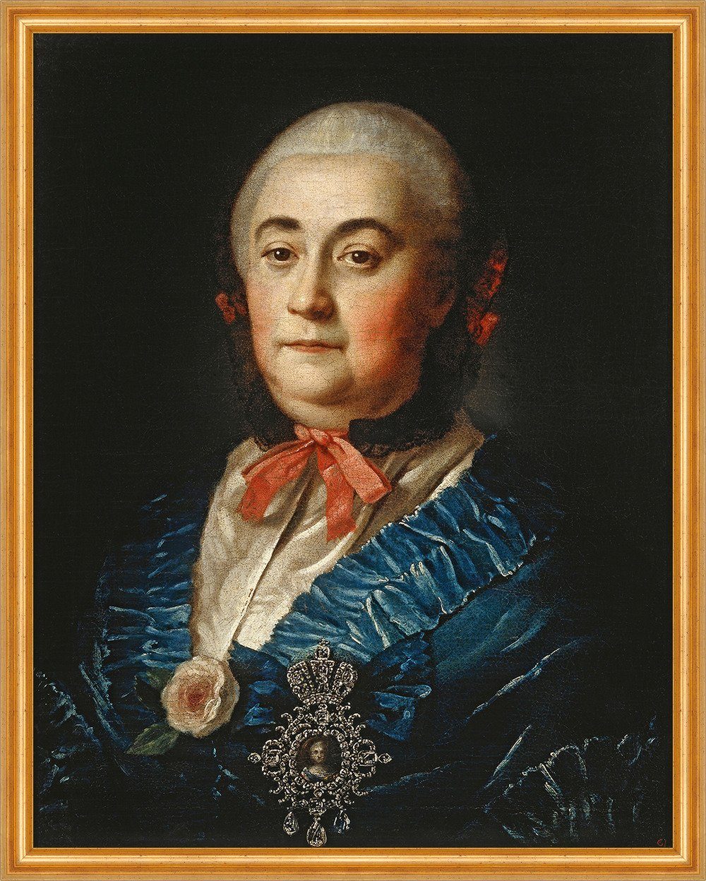 Kunstdruck Portrait of A.M.Izmailova Alexei Petrowitsch Antropow Rote