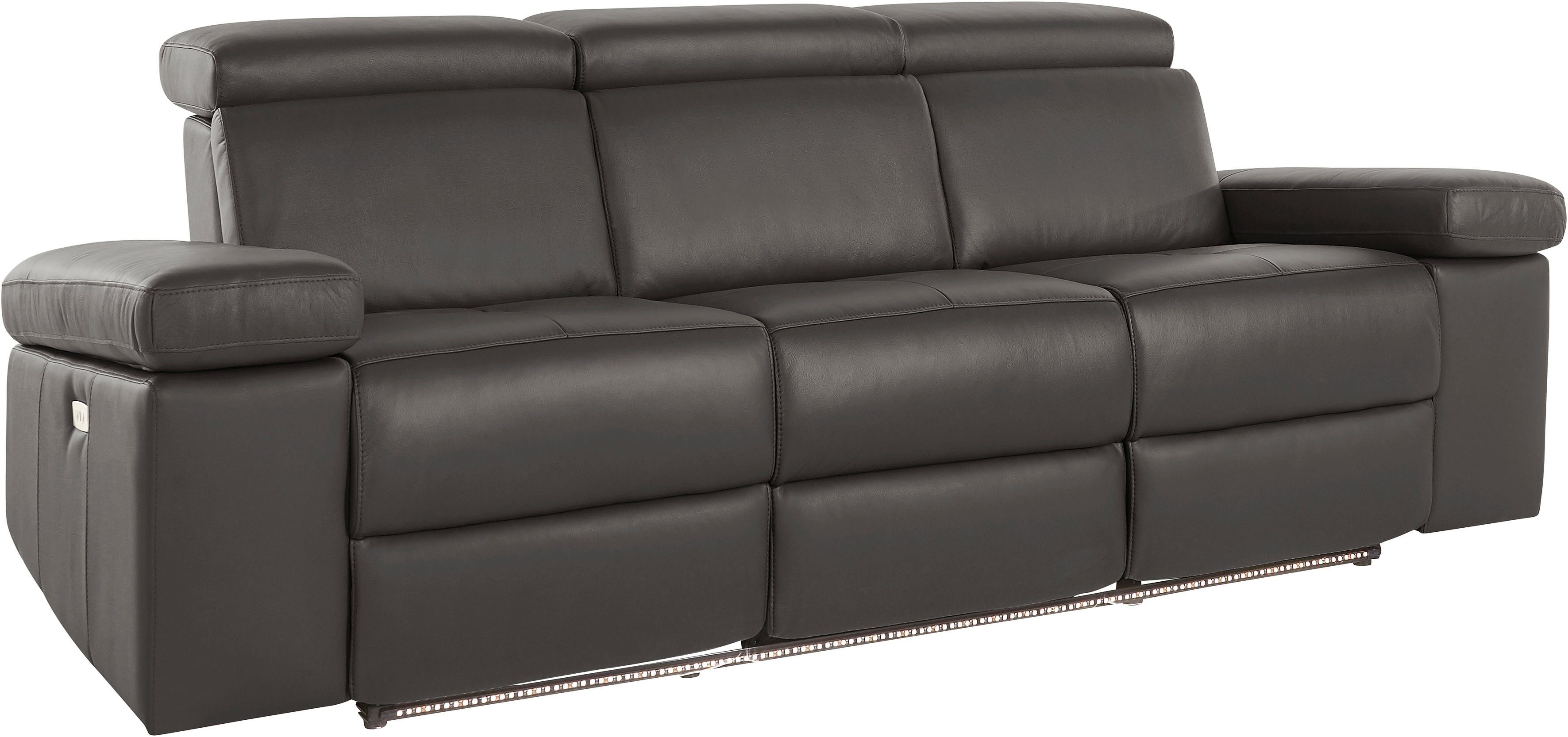 Home affaire 3-Sitzer Kilado, mit 2x Relaxfunktion, verstellbarer Armlehne, Kopfteilverstellung