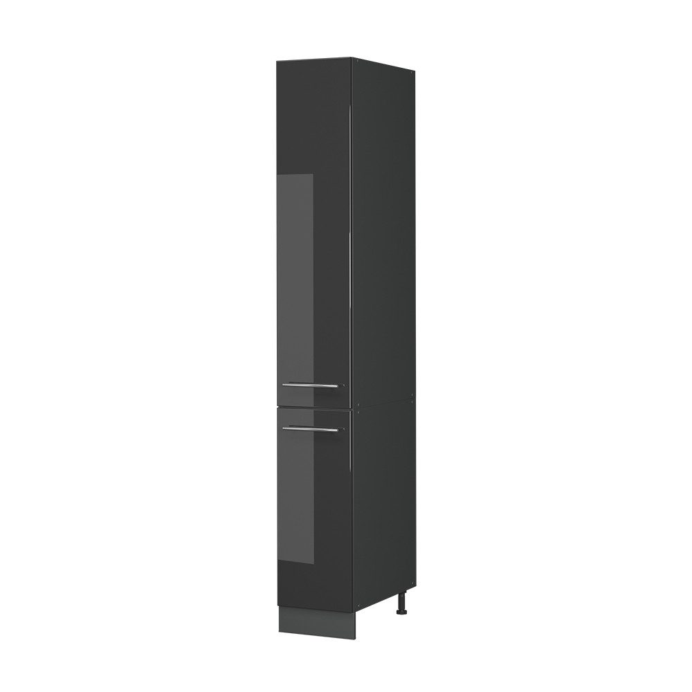 Vicco Hochschrank Fame-Line, Anthrazit Hochglanz/Anthrazit, 30 cm (1-St)