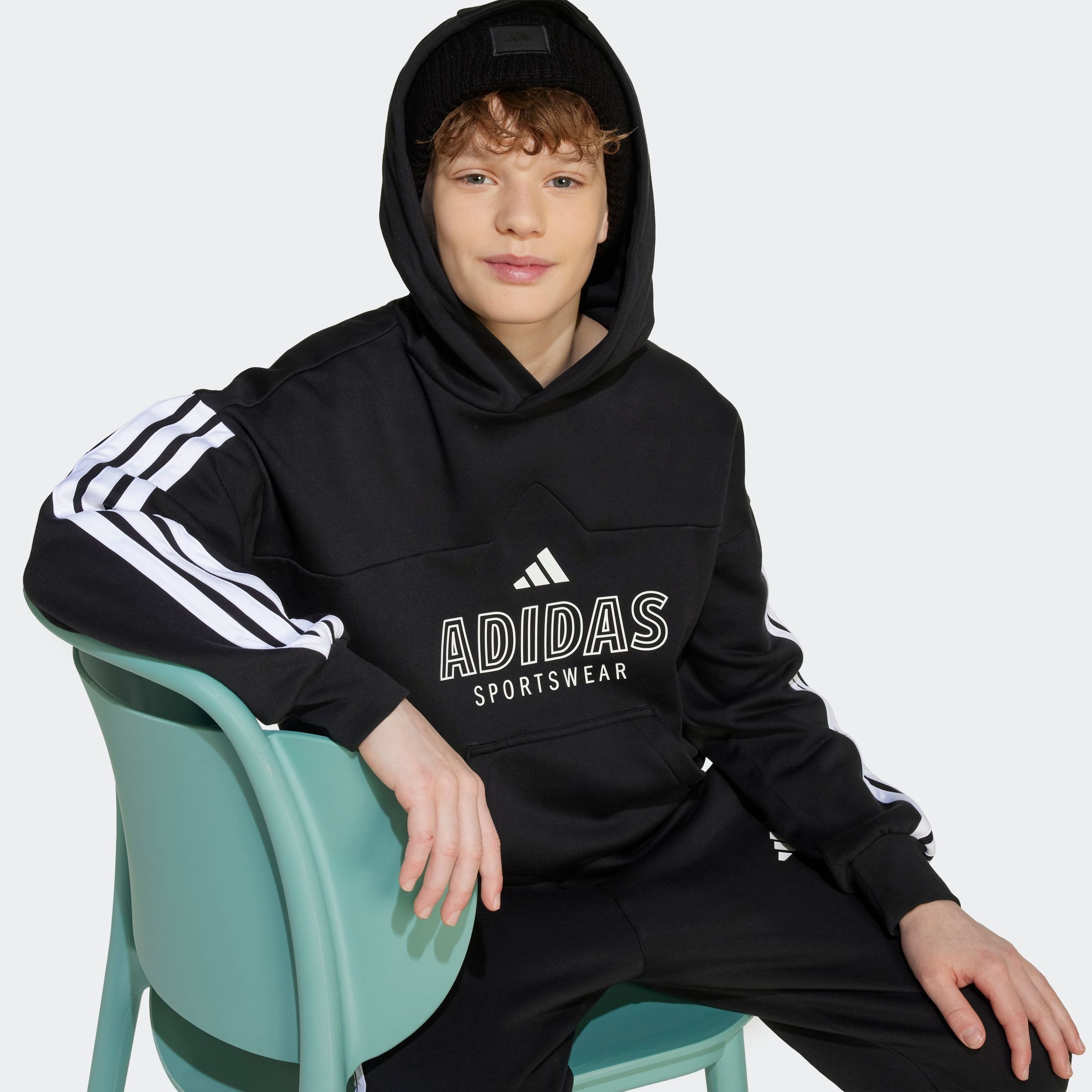 adidas Sportswear Kapuzensweatshirt HOUSE OF TIRO FLEECE KIDS HOODIE