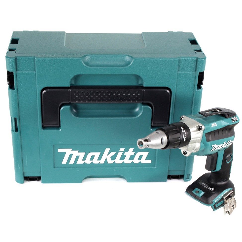 Makita Akku-Magazinschrauber DFS 250 ZJ Akku Trockenbauschrauber 18 V Brushless + Makpac - ohne Ak
