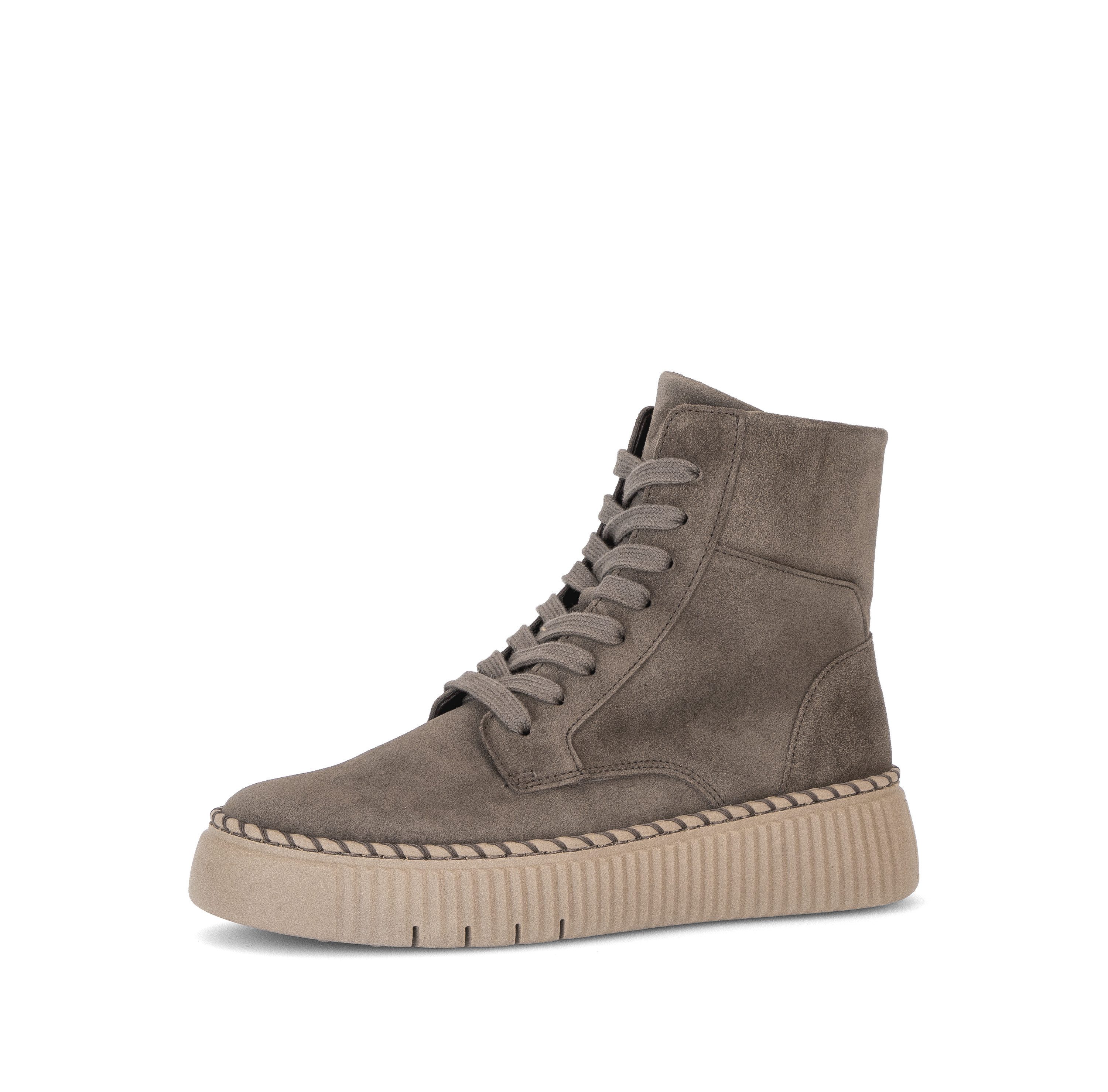 Gabor Schnürboots Schnürstiefelette mit modischer Plateausohle und Ziernaht am Plateau