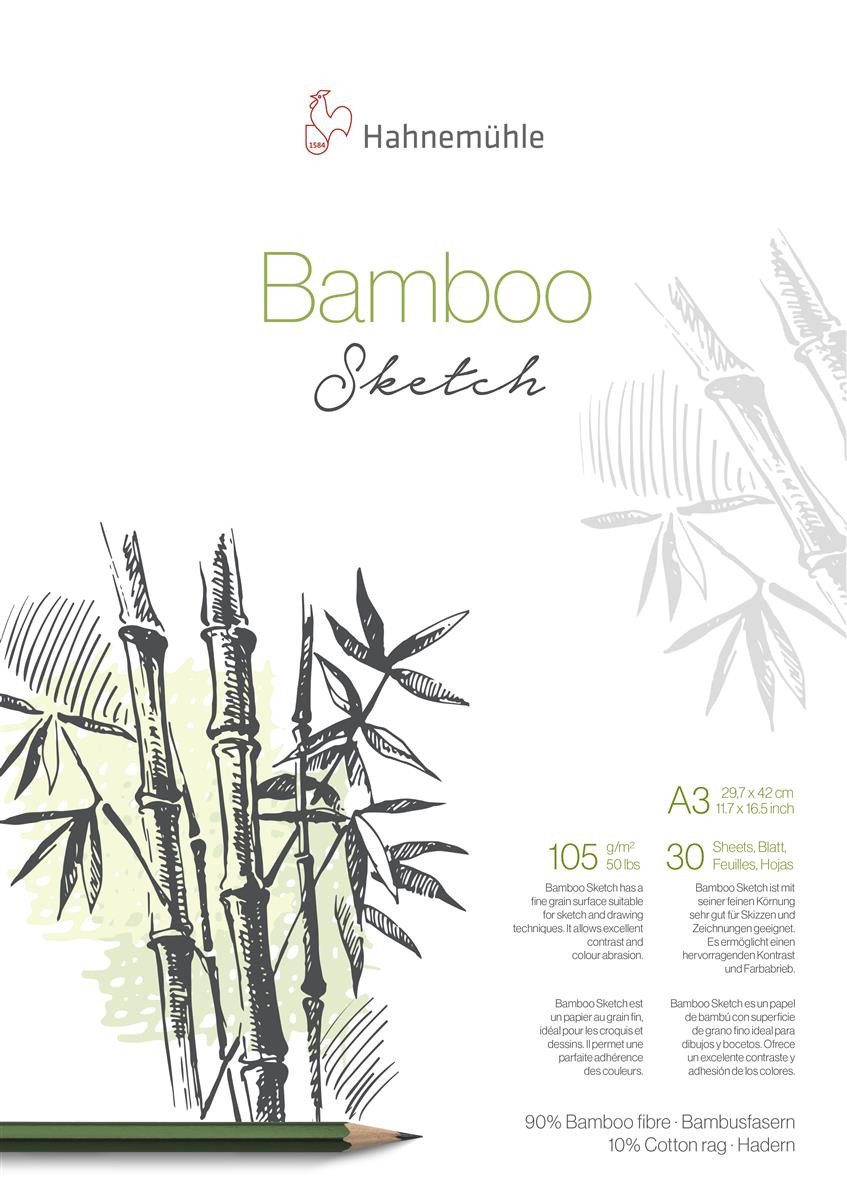 Hahnemühle Frischhaltebeutel Hahnemühle 10628562 Skizzenblock Bamboo - A3, 105 g/qm, 30 Blatt