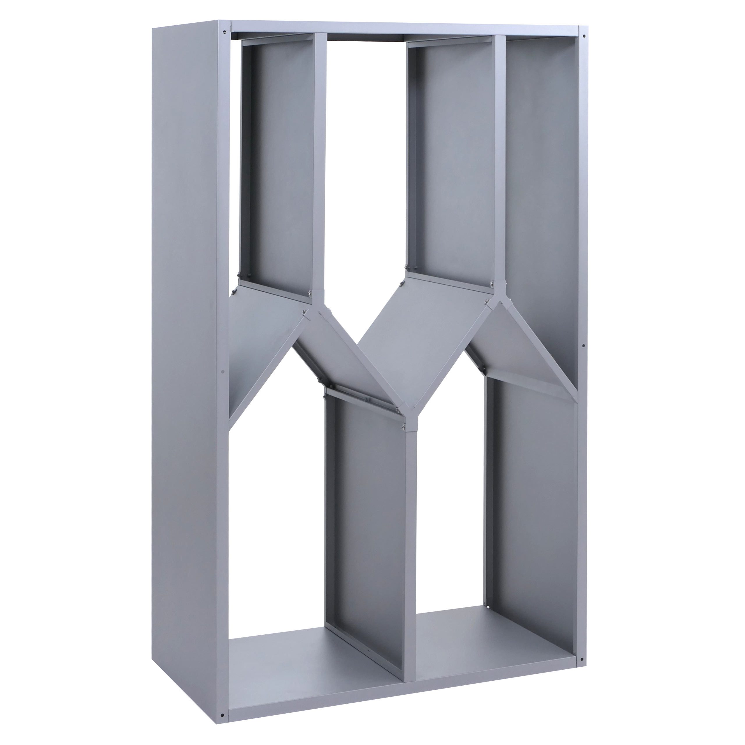 MCW Kaminholzregal MCW-P76, BxTxH:95x50x160 cm, Markantes Design, Viel Stauraum, Stabile Konstruktion