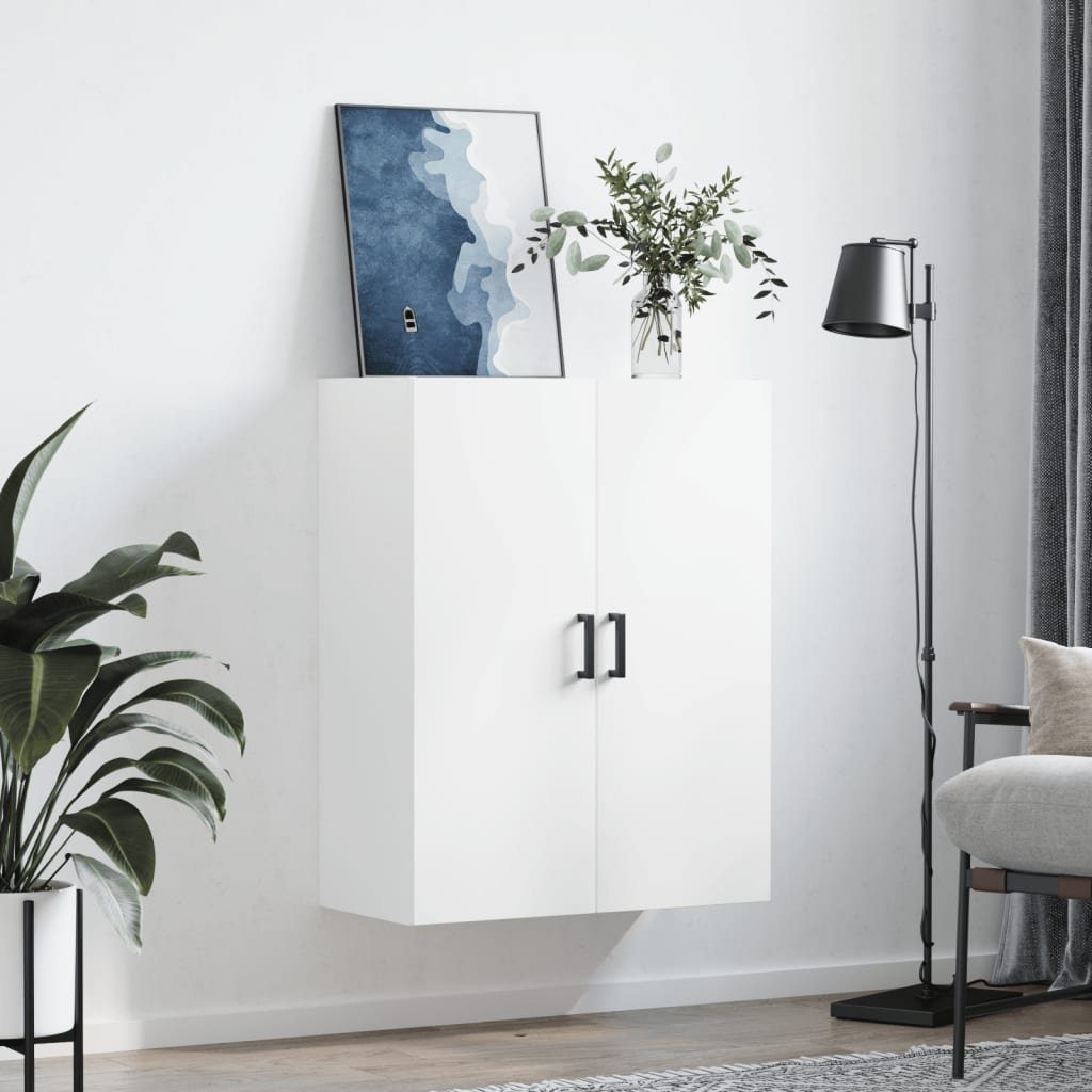 vidaXL Hängeschrank Wandschrank Weiß 69,5x34x90 cm günstig online kaufen