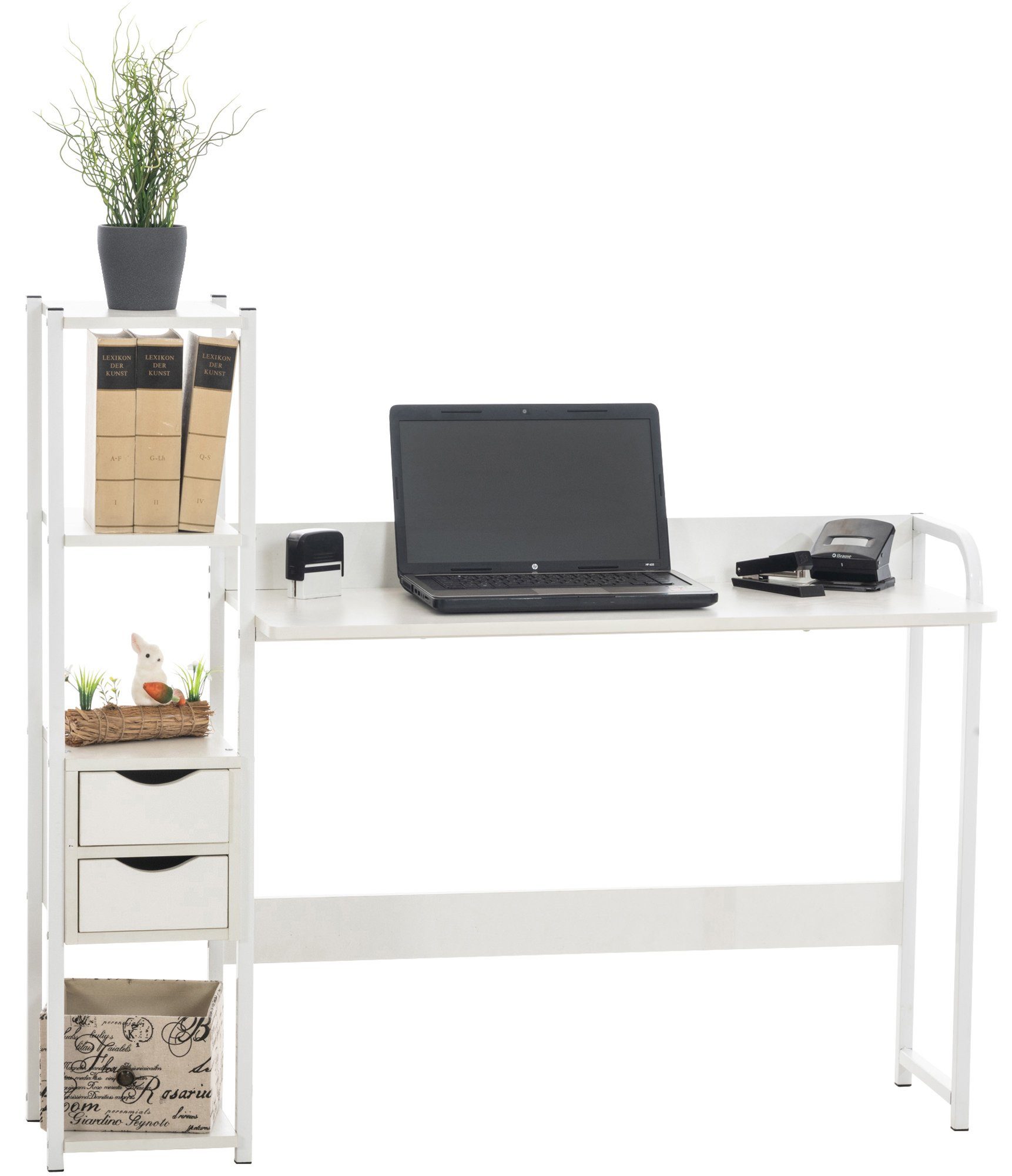 Schreibtisch & langlebig Industrial, CLP weiß/weiß montierbar Widnes, leicht