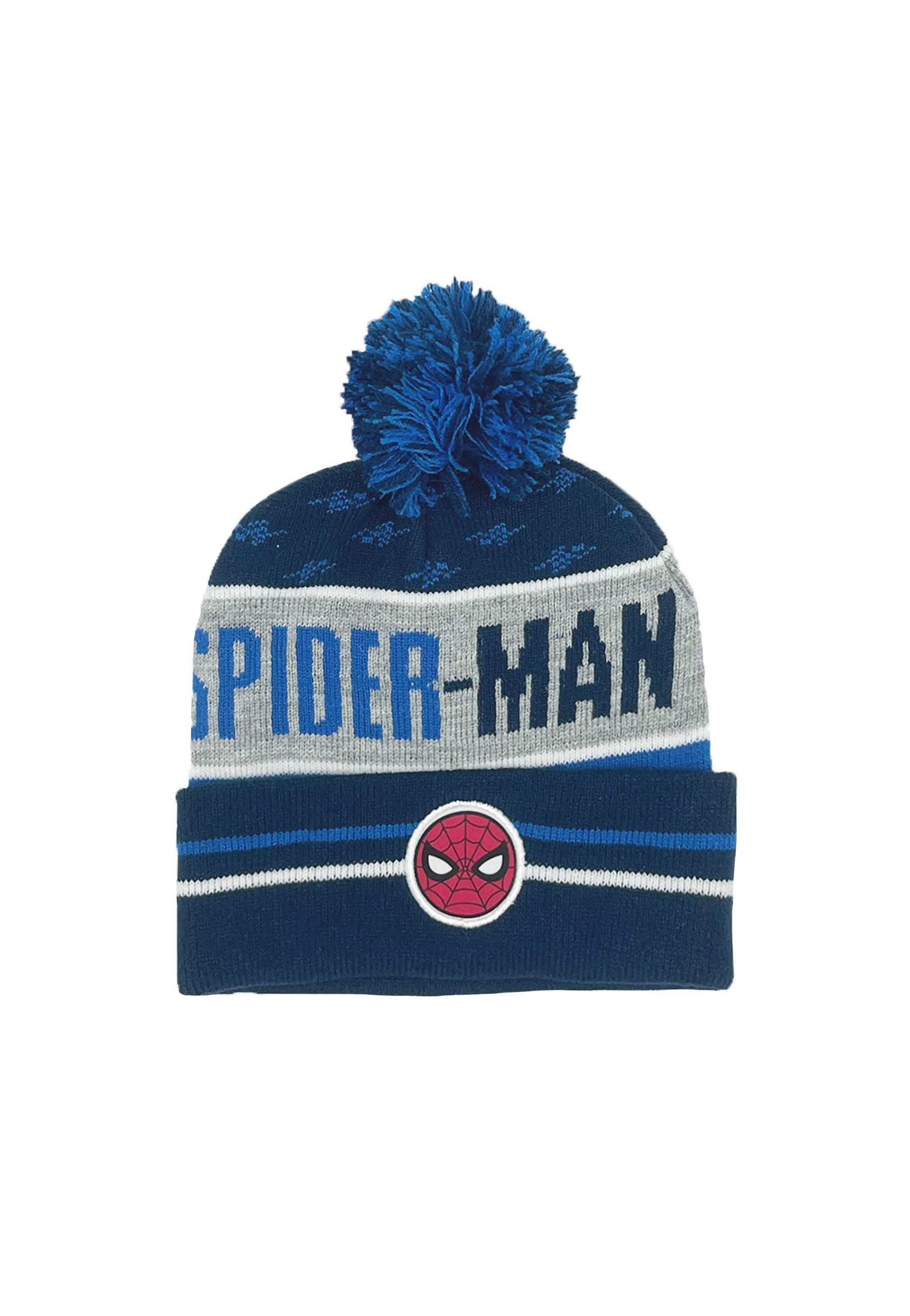 Spiderman Bommelmütze Spider-Man Winter-Bommel-Mütze