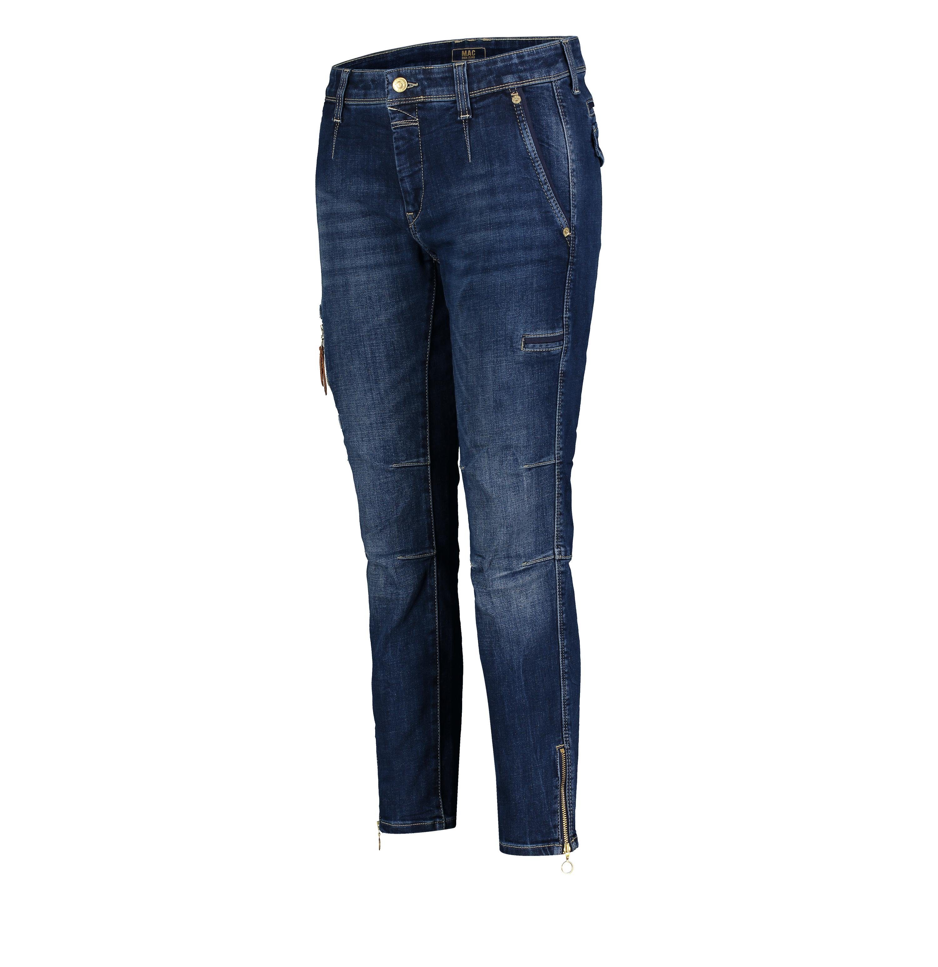 MAC Stretch-Jeans MAC RICH SLIM CARGO dark blue used wash 2377-97-0389L D671