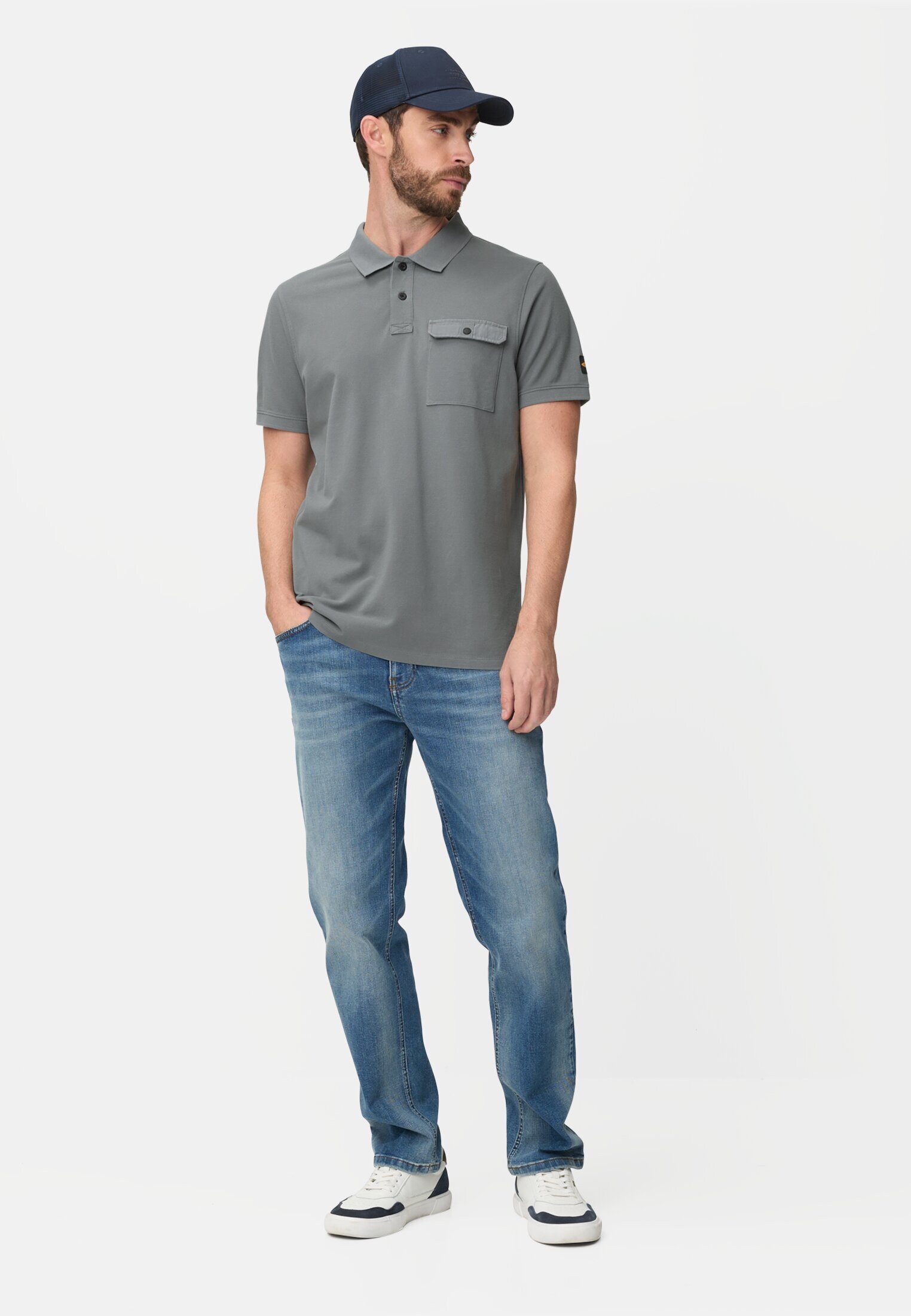 camel active Poloshirt aus reiner Baumwolle Kurzarm Shirts_Poloshirt – Bild 3 von 5
