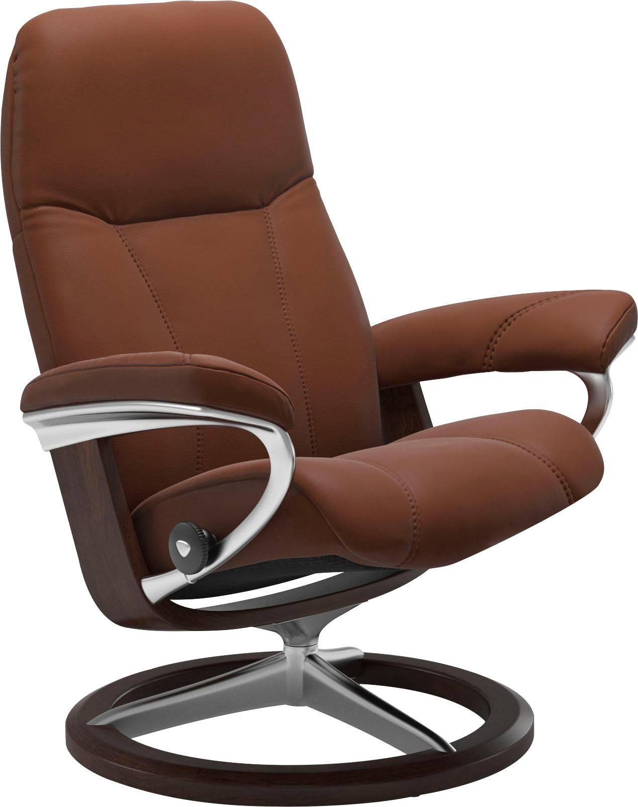 Stressless® Relaxsessel Consul, Signature Braun mit Base, L, Größe Gestell