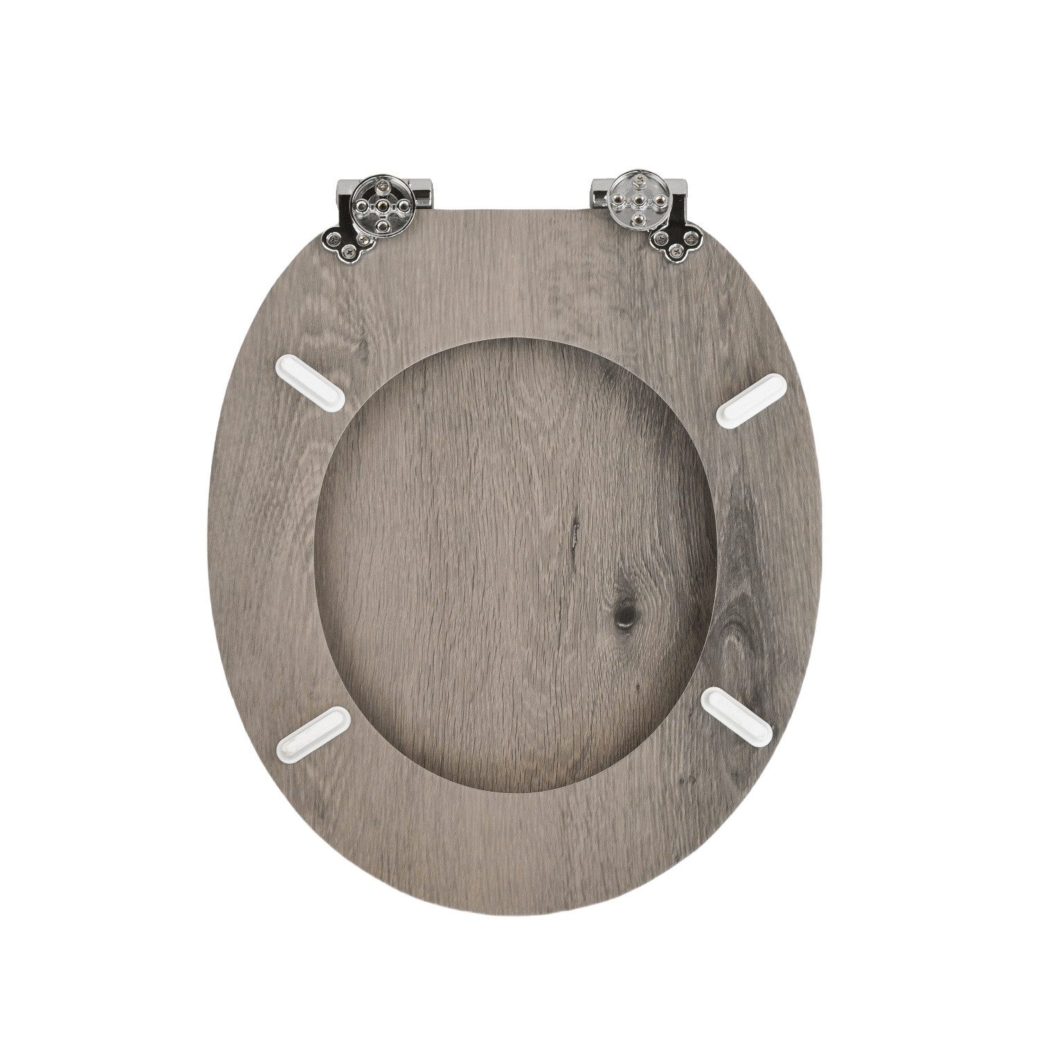 SINOBATH WC-Sitz WC-Sitz mit Absenkautomatik,MDF Holzkern,Toilettensitz