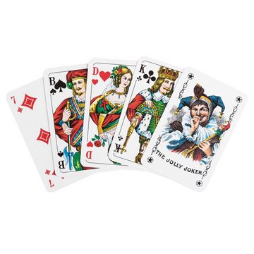 Idena Spiel, Idena 6250080 - Spielkarten für Rommé, Canasta und Bridge, 2 x 55