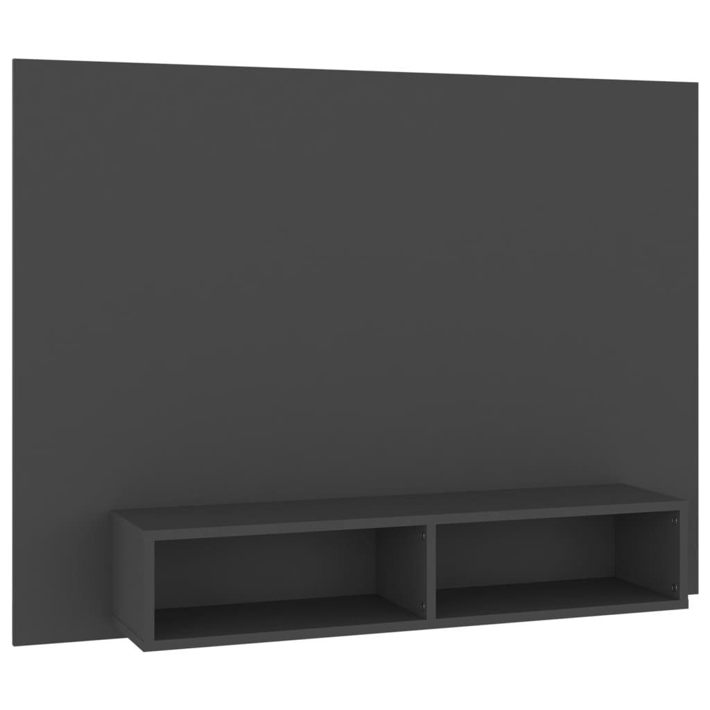Spanplatte TV-Schrank vidaXL 120x23,5x90 TV-Wandschrank Grau cm
