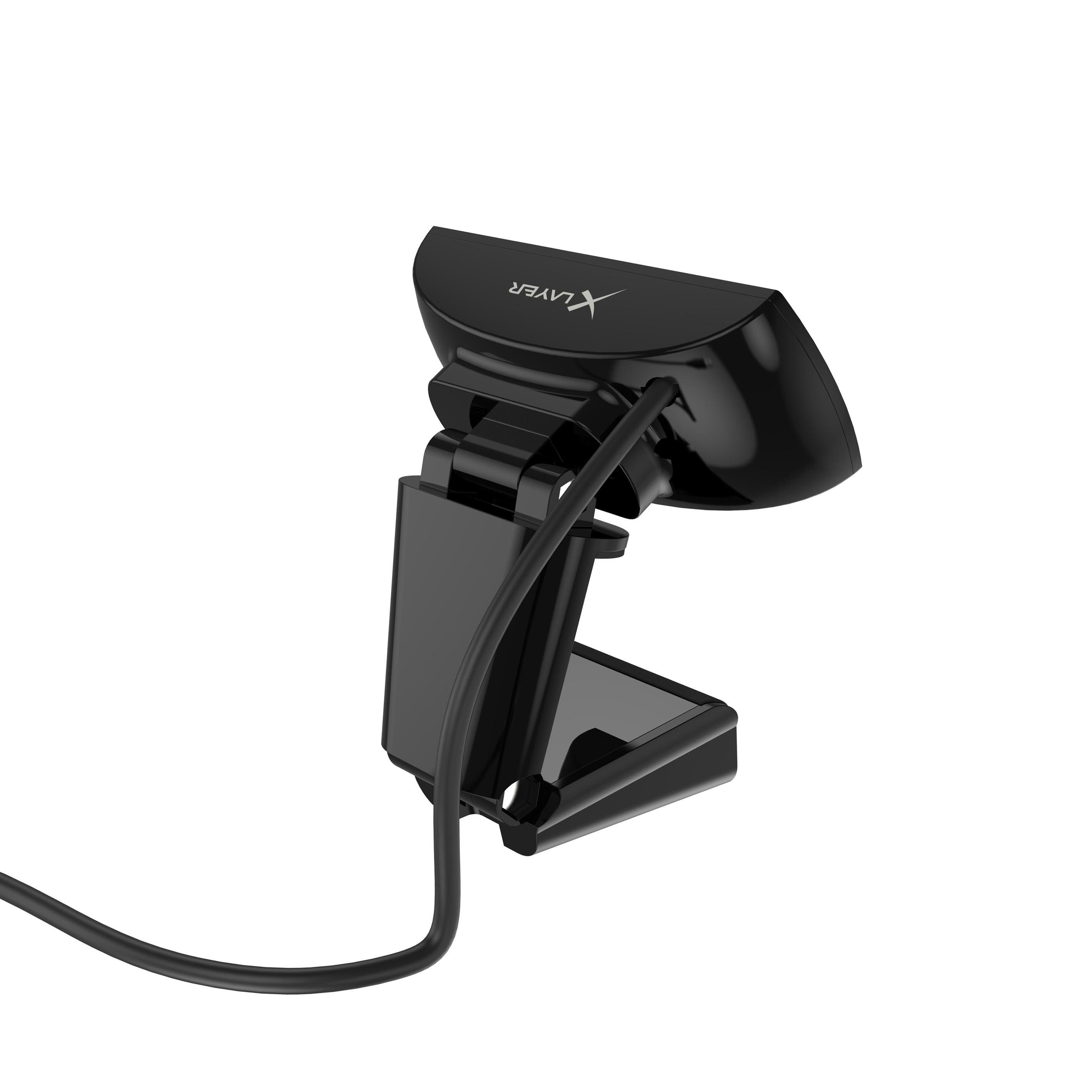 XLAYER 218162 & Full Installation) schwarz USB HD-Webcam (Full Plug Play HD