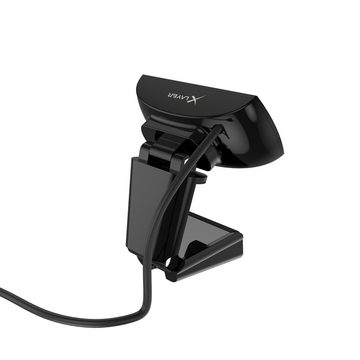 XLAYER 218162 schwarz Full HD-Webcam (Full HD, USB Plug & Play Installation)