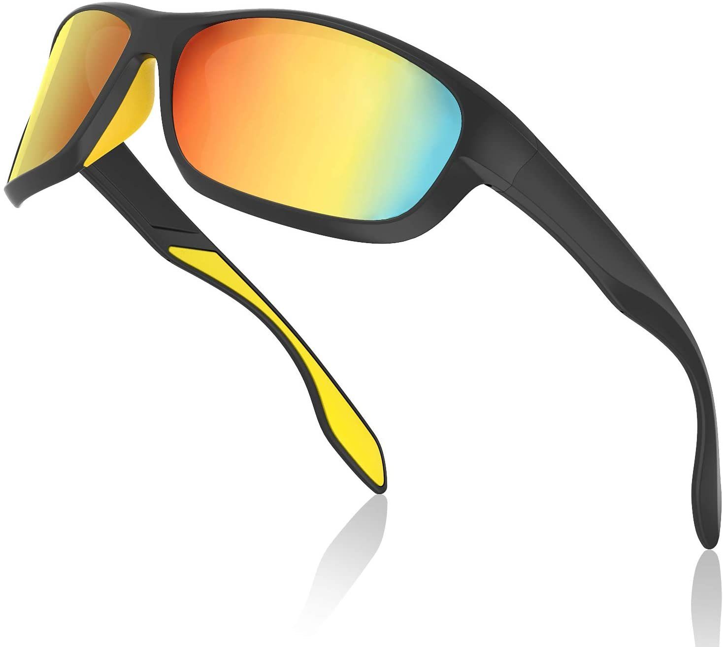 Elegear Fahrradbrille Sportbrille, Radsportbrille, (Uv400-schutz, blau), Blendung-schutz Winddicht