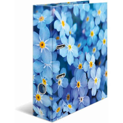 HERMA Aktenordner Ordner Blue Flowers Motivordner 7,0 cm DIN A4