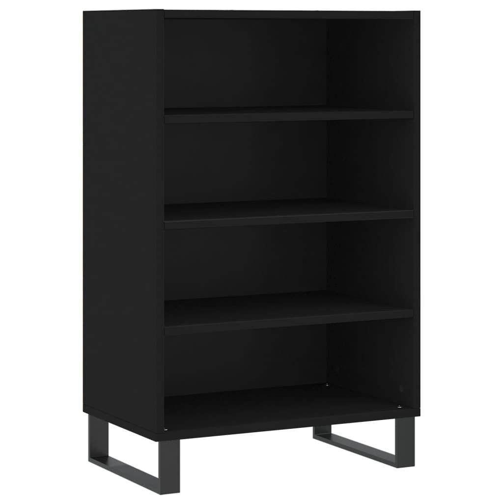Highboard Highboard Schwarz 57x35x90 cm Holzwerkstoff