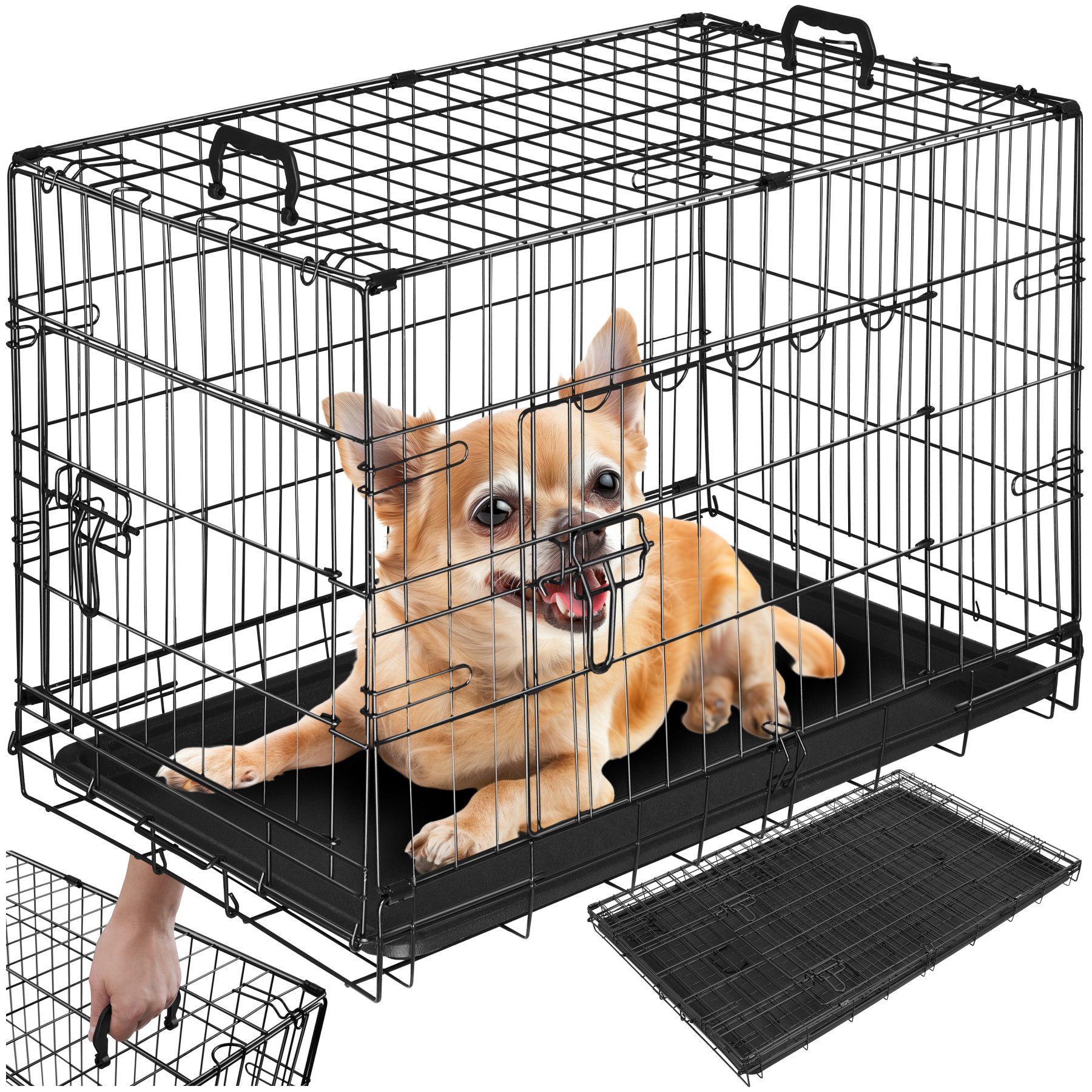 Tiertransportbox Hundekäfig-Gitterbox