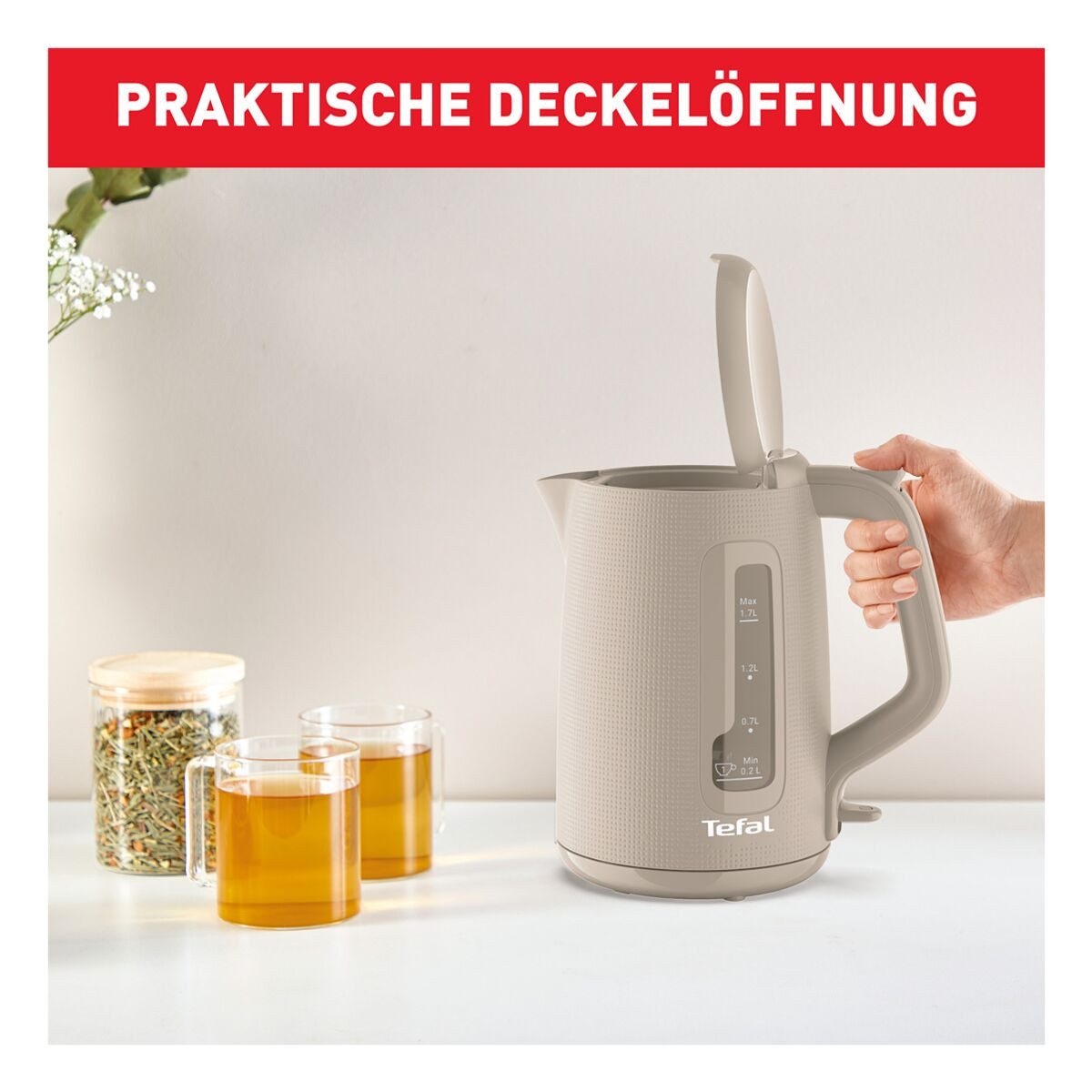 Tefal Wasserkocher Morning, 1.7 l, 2400 W, 1,7 Liter, 2400 W