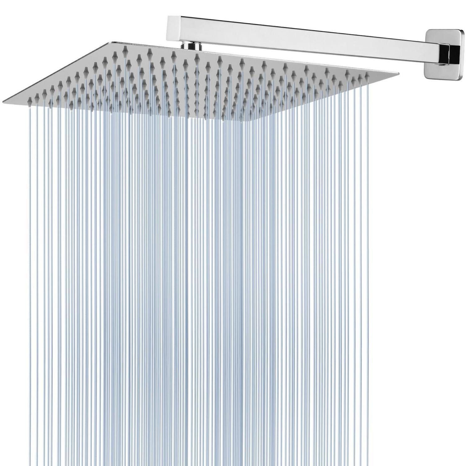LuxusKollektion Regenduschkopf Regenduschkopf 30cm Duschkopf mit 40.5cm Duscharm Quadratisch