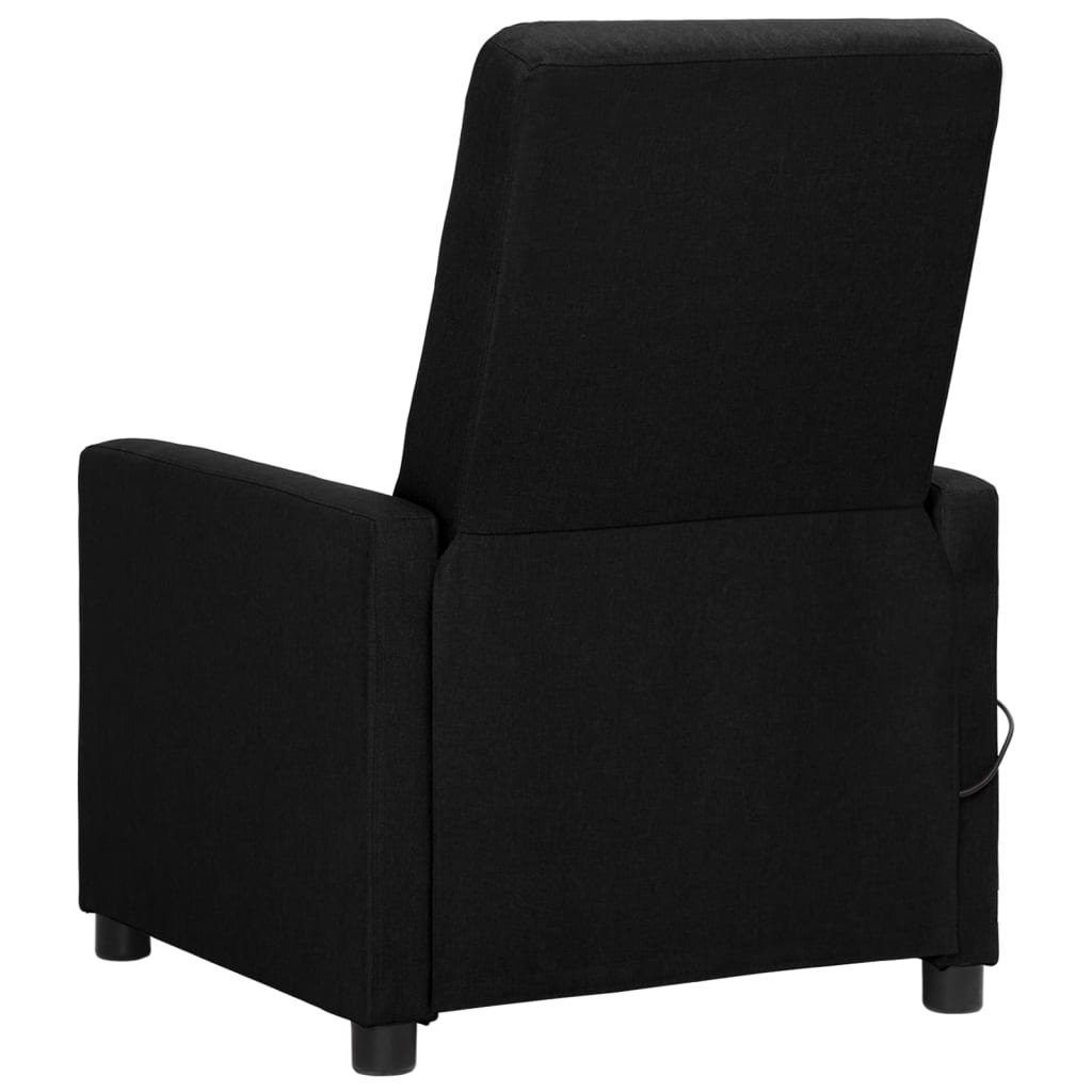 Massagesessel Stoff vidaXL Massagesessel (1-St) Schwarz