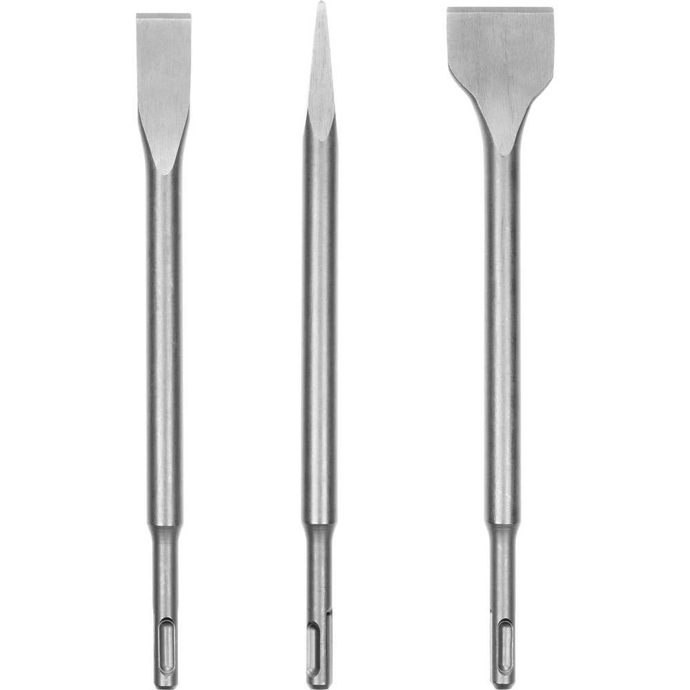 kwb Flachmeißel SDS Plus Meißel-Set für Bohrhammer, 3-teilig – Spitzmeißel 247190