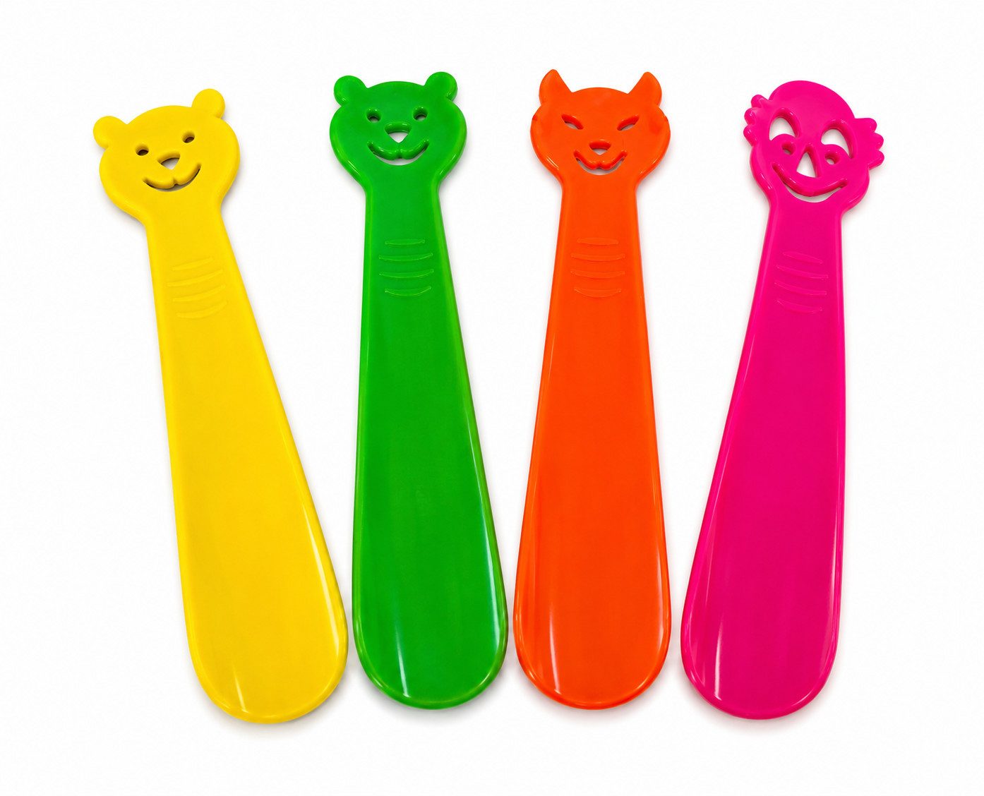 Schuhlöffel 4er Pack Schuhanzieher Schuhlöffel ideal für Kinder 18cm