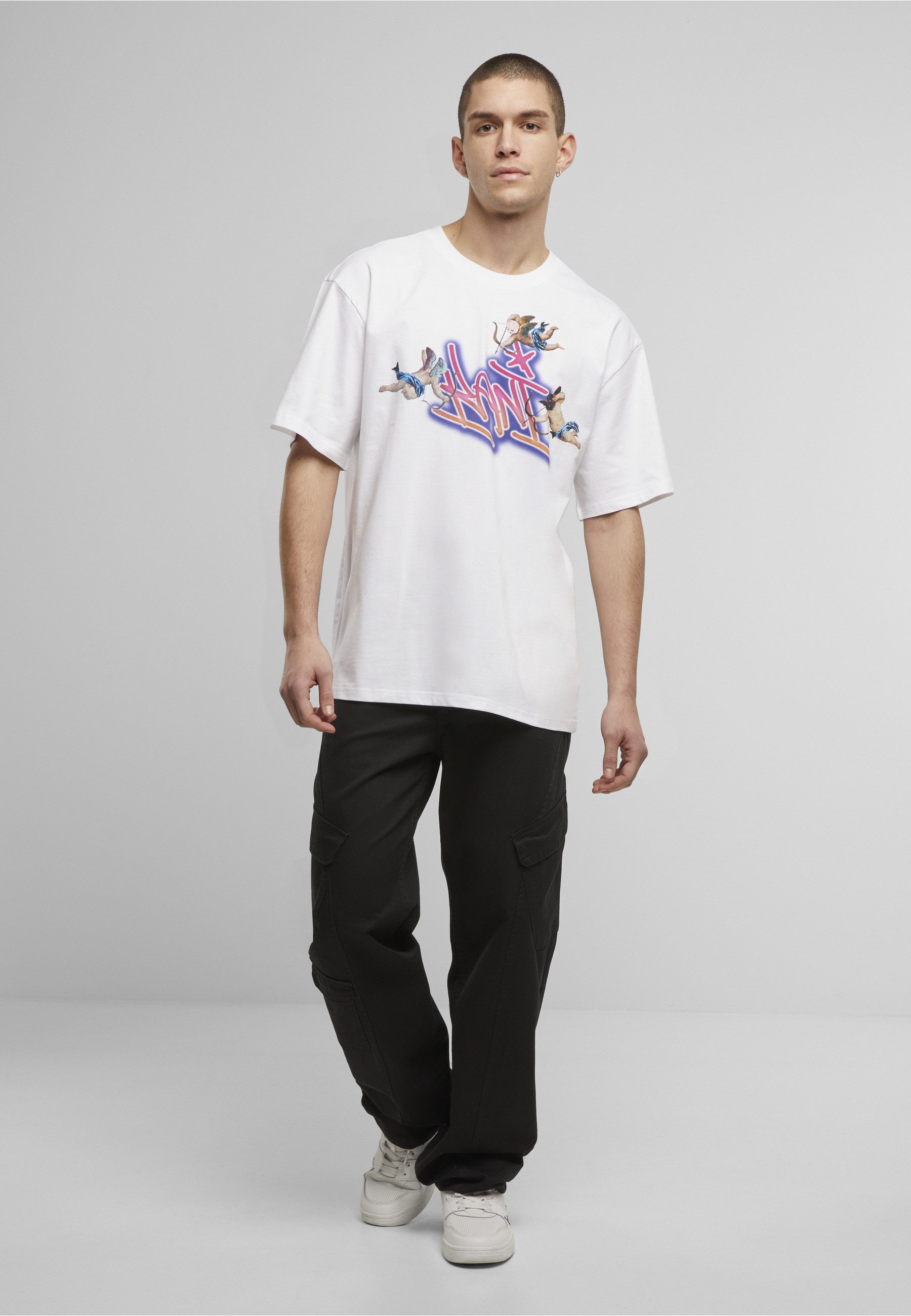 Karl Kani T-Shirt Karl Kani Woven Signature Airbrush Amor Tee (1-tlg)
