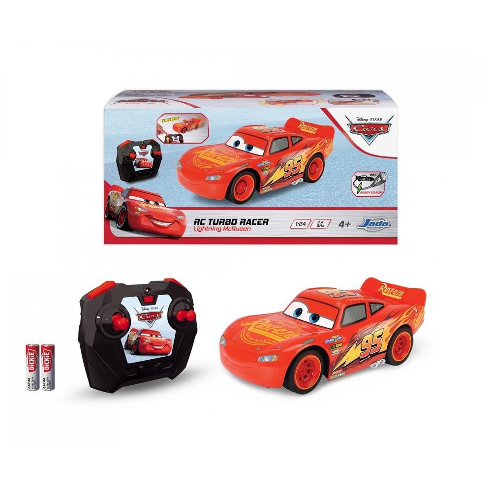 Racer, RC McQueen 3 2-Kanal-Funkfernsteuerung ferngesteuertes Lightning Turbo JADA RC-Auto Cars Spielzeugauto