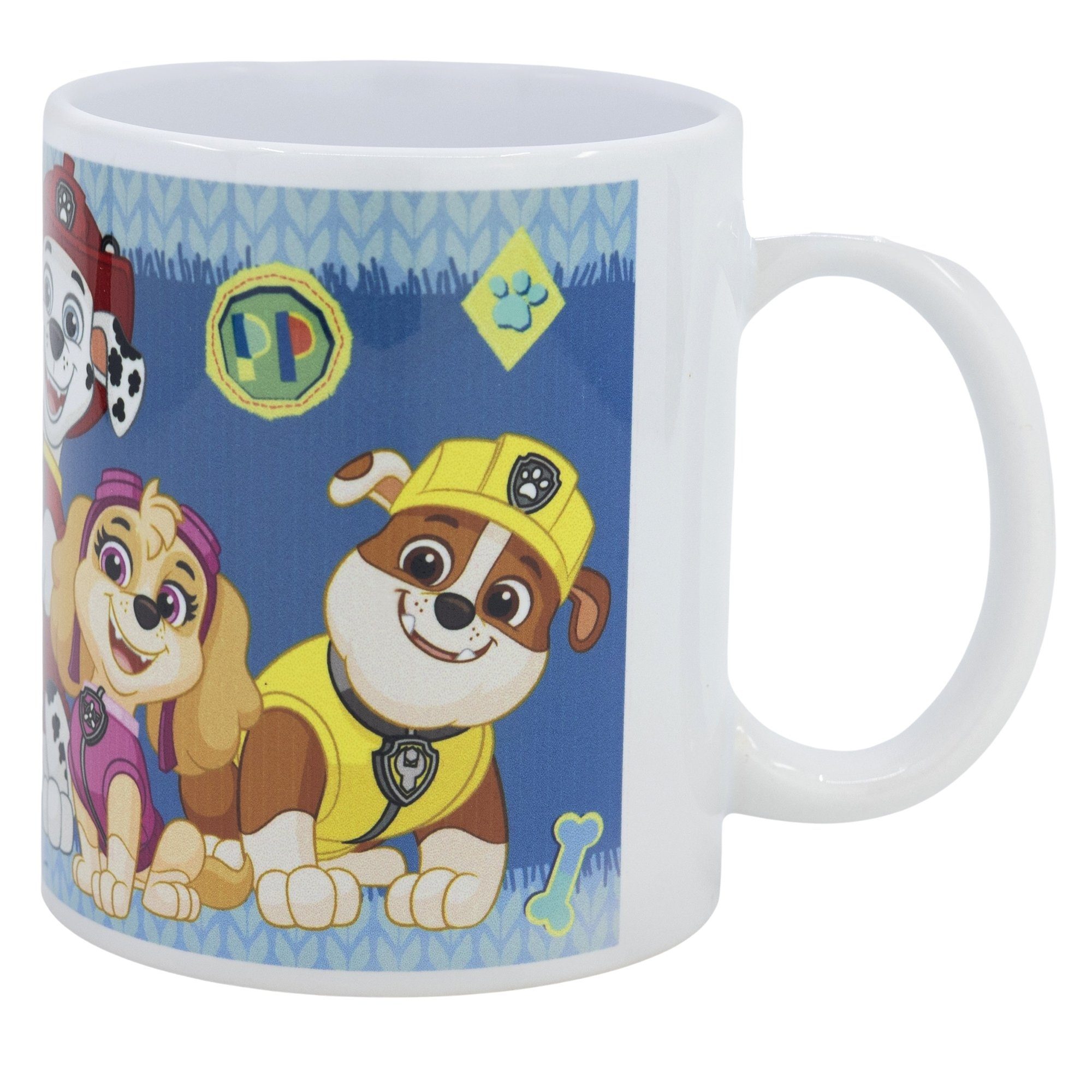 PAW PATROL Tasse Paw Patrol Chase Skye Everest Marshall Kinder Teetasse, Keramik, Geschenkidee 330 ml