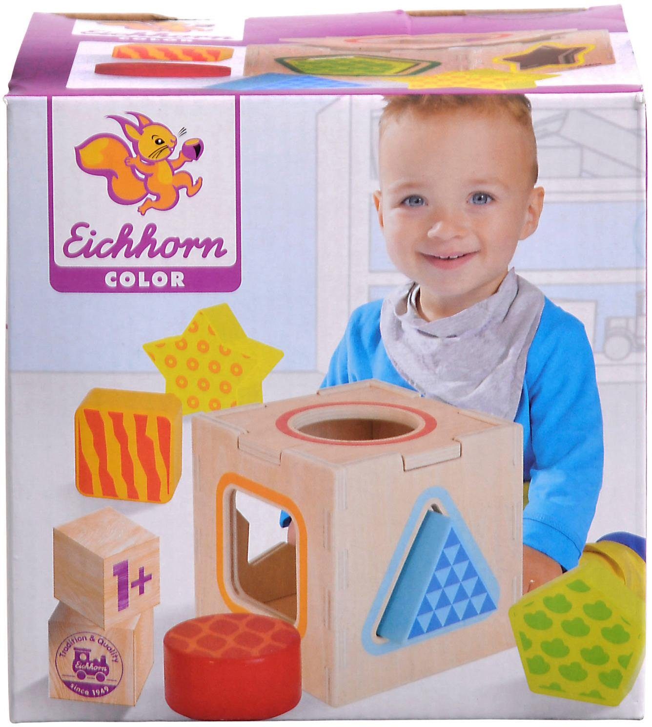 Eichhorn Color, Holz Steckbox, aus Steckspielzeug Holzspielzeug,
