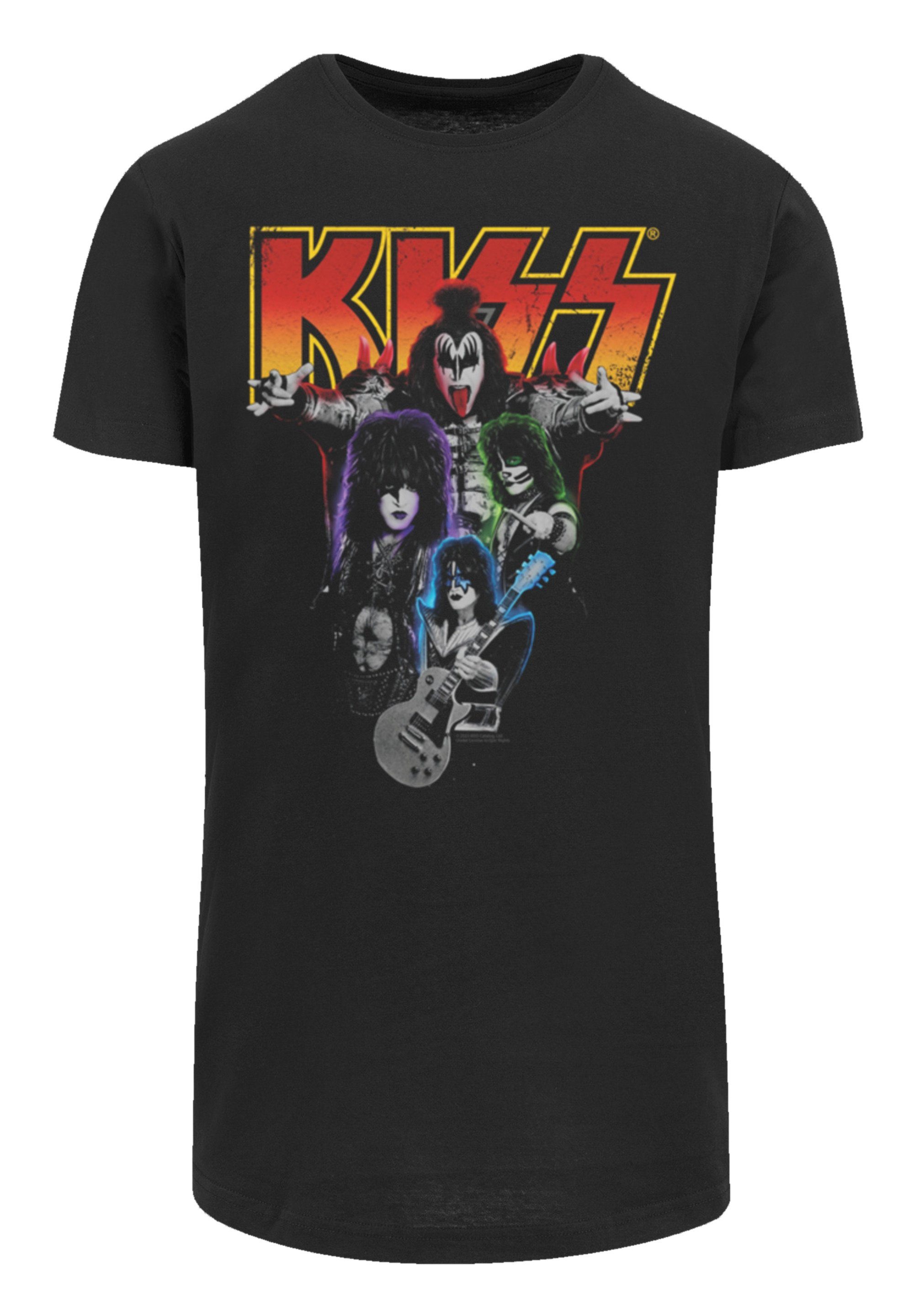 F4NT4STIC T-Shirt Kiss Band Rock Rock Qualität, By Premium Off Musik, Neon