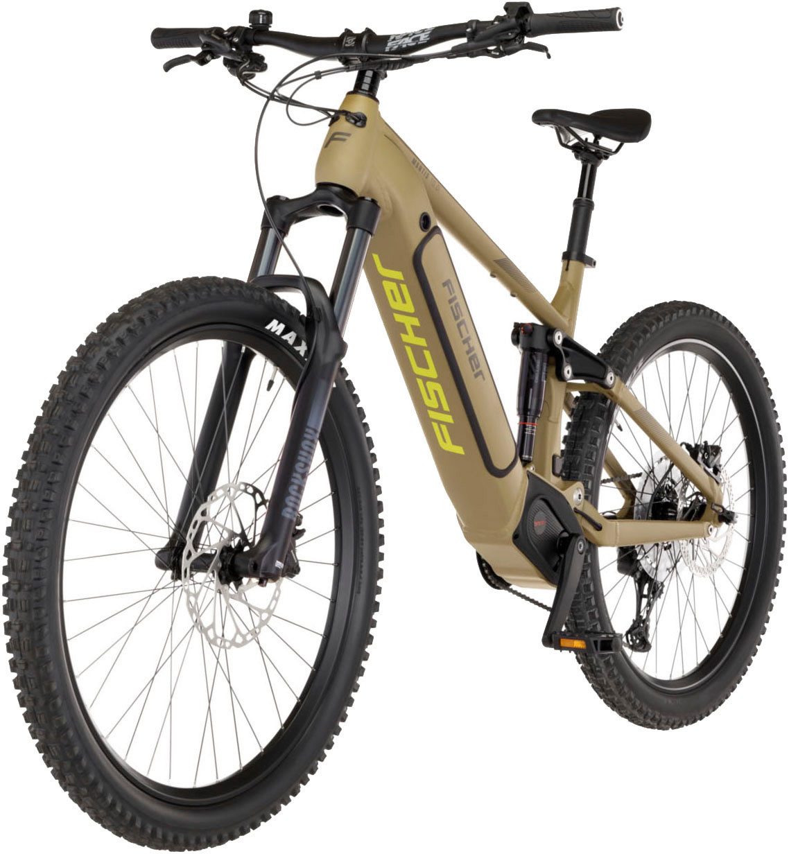 FISCHER Fahrrad E-Bike Mountainbike MONTIS 10.0i Fully 711, 12 Gang SRAM SX 11-50 Kettenschaltung Schaltwerk, Mittelmotor, 711 Wh, (mit Akku-Ladegerät, mit Werkzeug), Pedelec, Elektrofahrrad für Damen und Herren, MTB