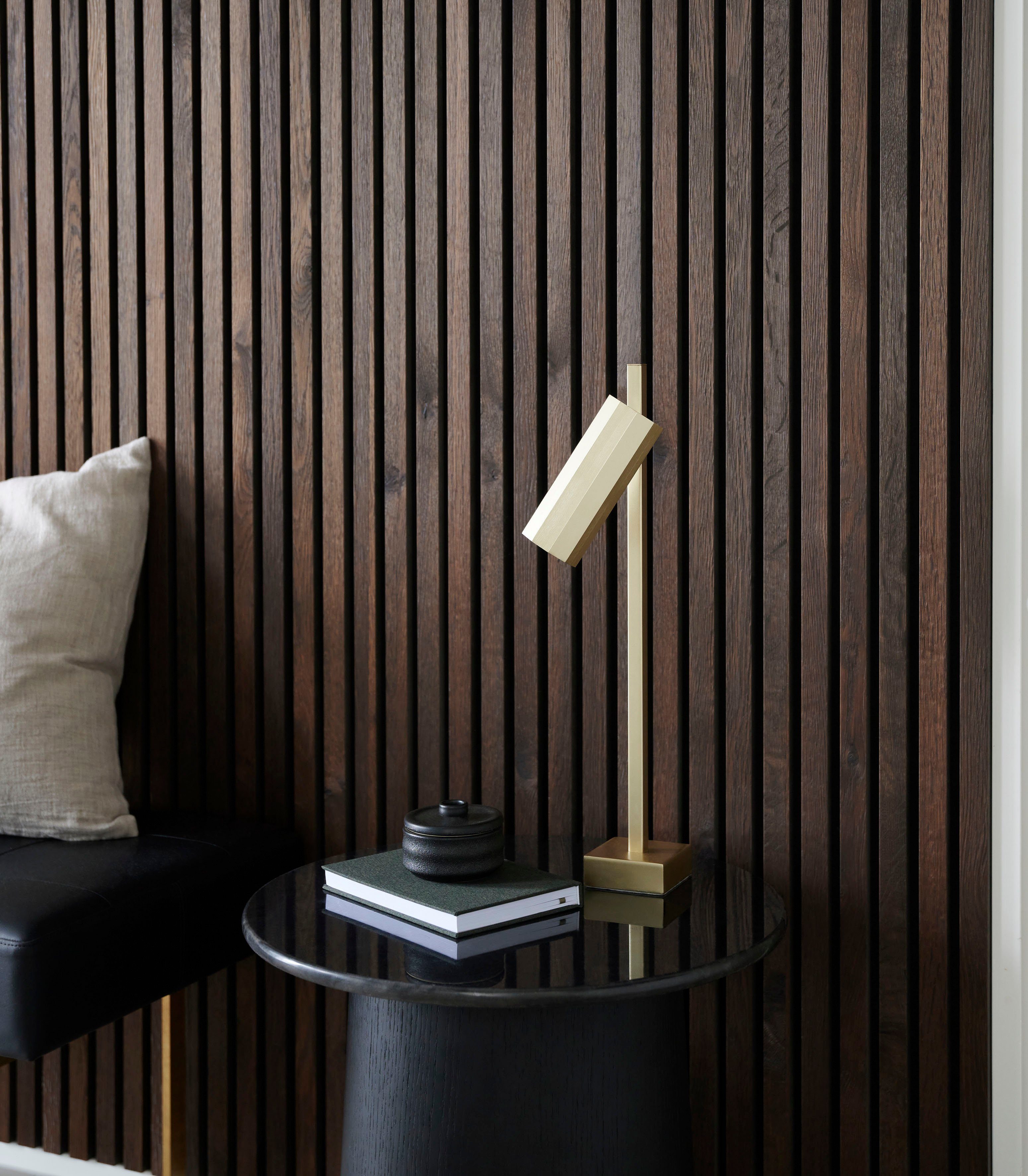 Nordlux Tischleuchte Alanis, 10-seitiges matt-schwarz Profil, Design, Schlanke, Leuchtmittel, ohne Minimalistisches