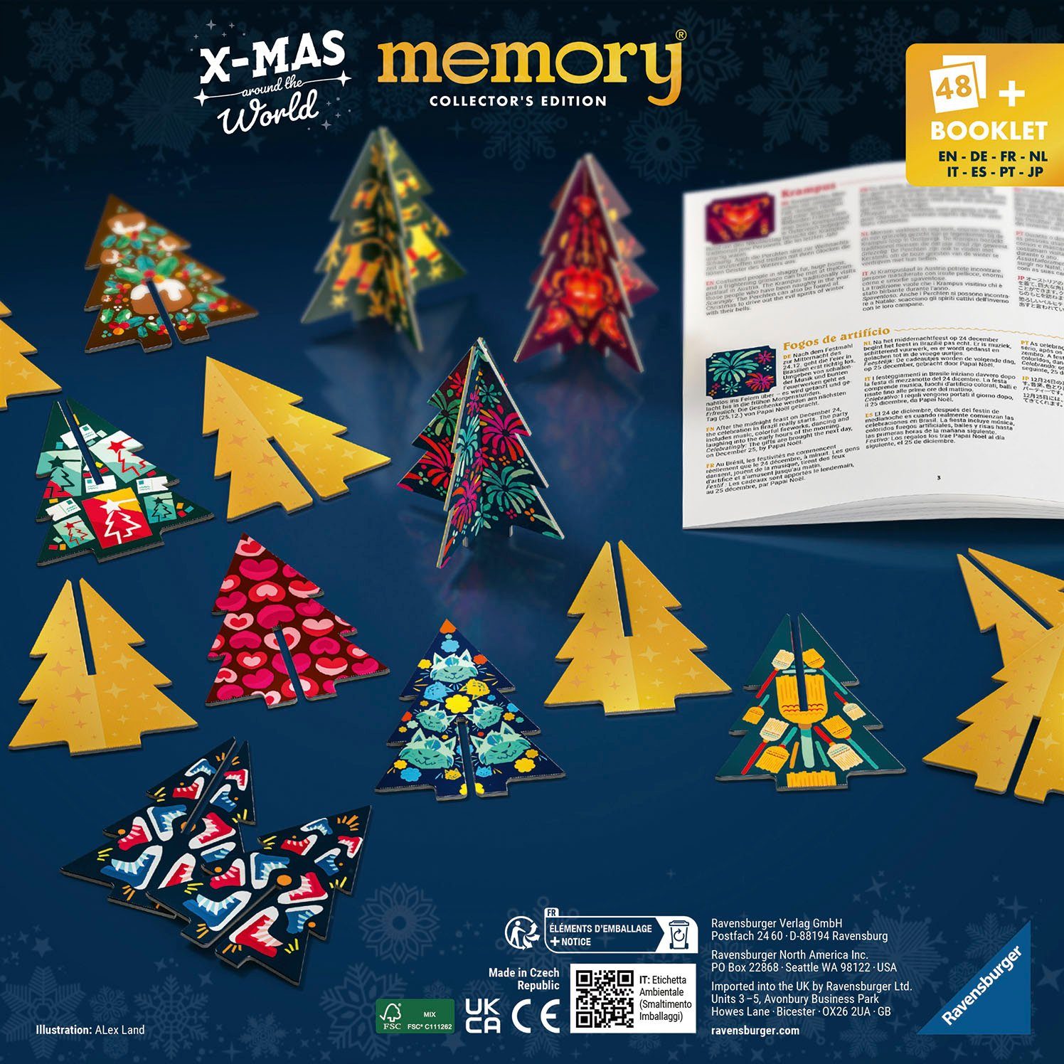 Ravensburger Spiel memory® Collector's Edition, X-Mas around the World, Merkspiel, Made in Europe