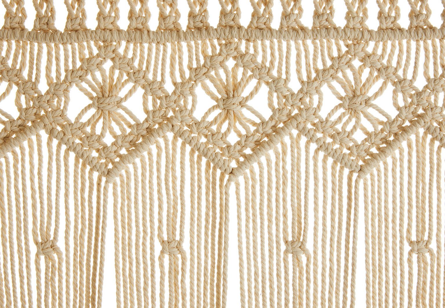 Kobolo Türvorhang Vorhang Instektenschutz LACE beige 132 Stränge 95x210cm (1 St), Schlaufen