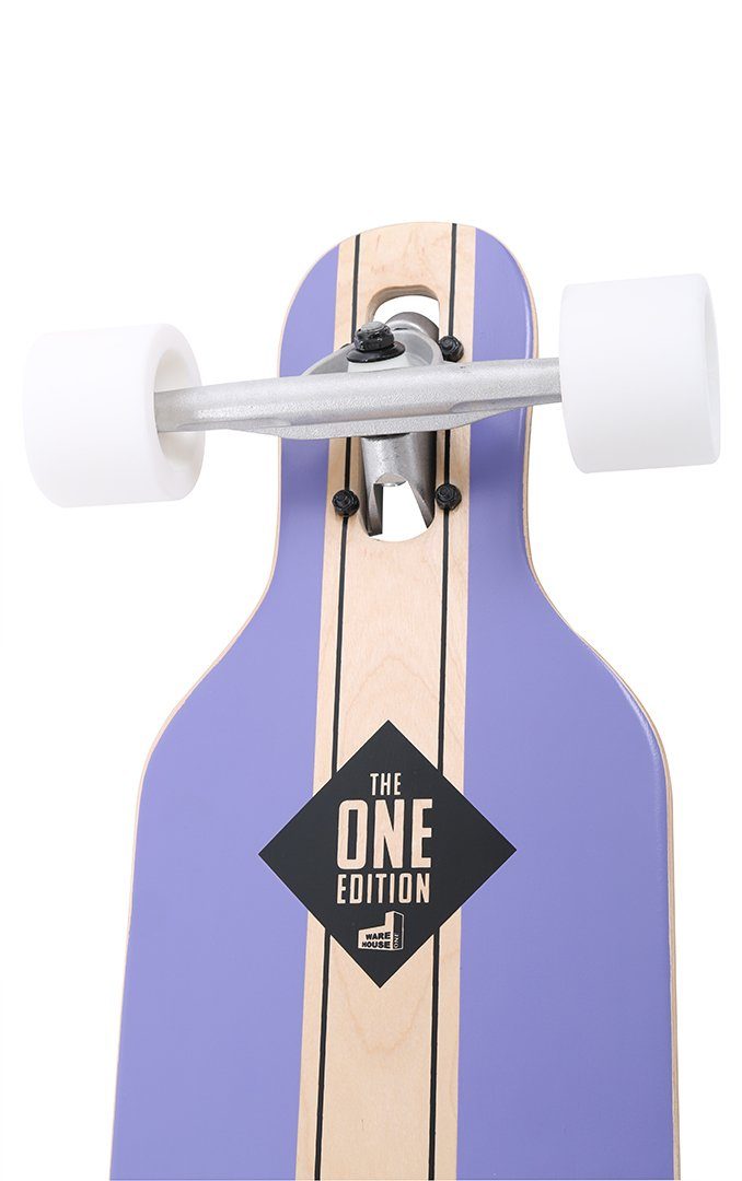 Rollercoaster Longboard PALMS + STRIPES + FEATHERS THE ONE EDITION Drop Through Longboard
