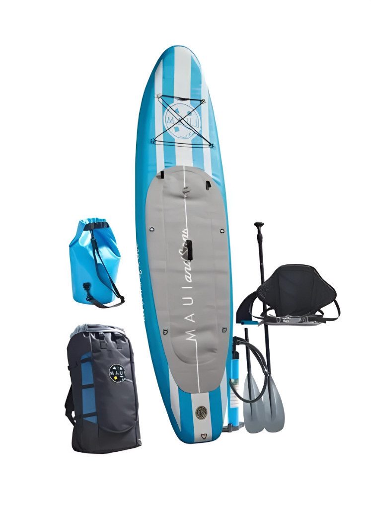 Maui & Sons SUP-Board Stand Up Paddle Board SUP 320 cm bis 140 kg Surfboard aufblasbar, (Komplettset)