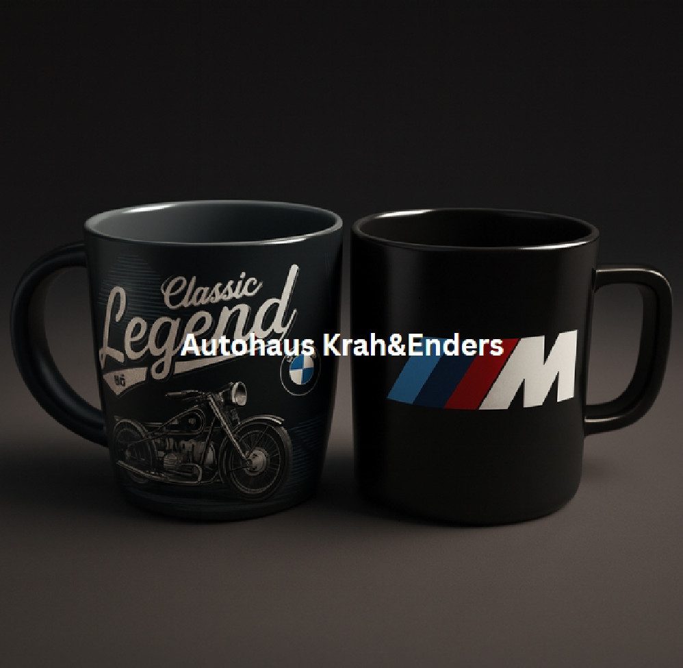 BMW Tasse BMW M Logo Tasse Kaffebecher Kaffeetasse Doppelpack Becher Geschenk, 1-tlg.