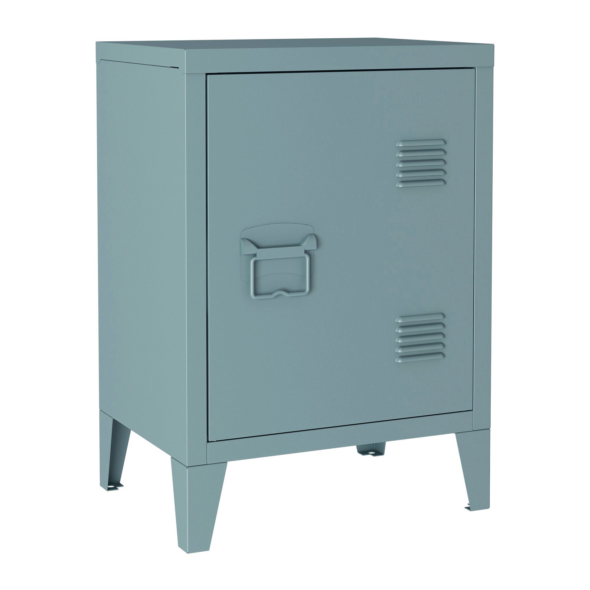 en.casa Nachtschrank (1-St) »Inari« mit Türgriff links Stahl 57 x 40 x 30 c günstig online kaufen