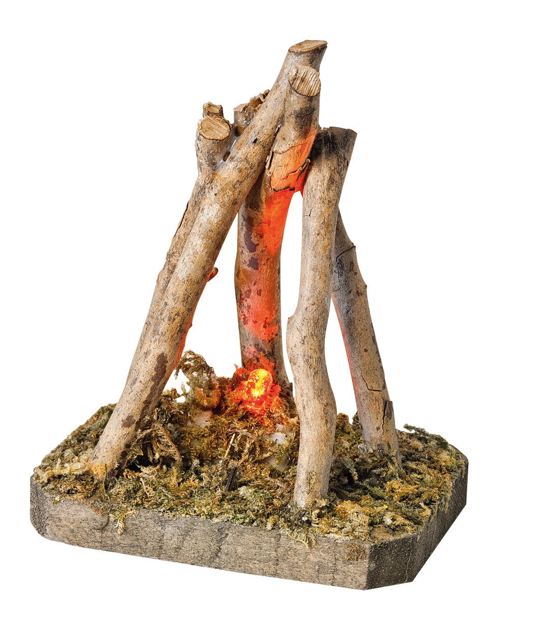 VBS LED-Dekofigur LED Lagerfeuer, 8 cm x 10 cm