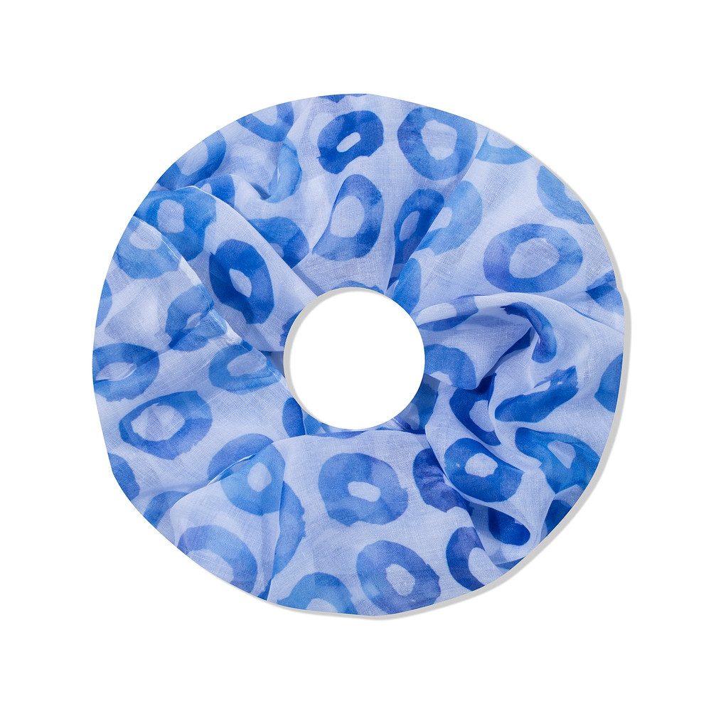 Loop Damen Schal mit Kreis-Muster Weich aus 100% Viskose