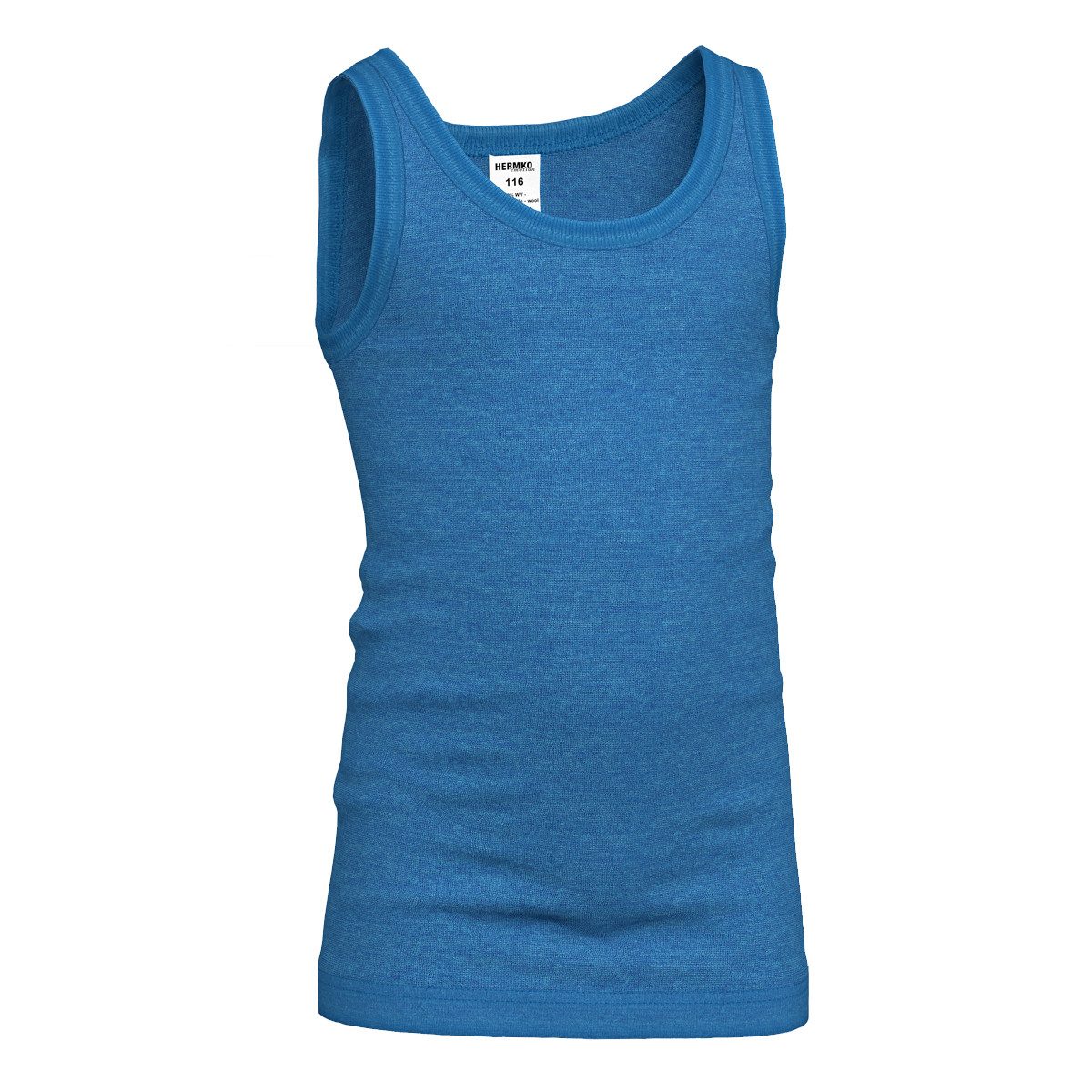 HERMKO Achseltop 402800 Kinder Achselhemd aus Merinwolle und Tencel
