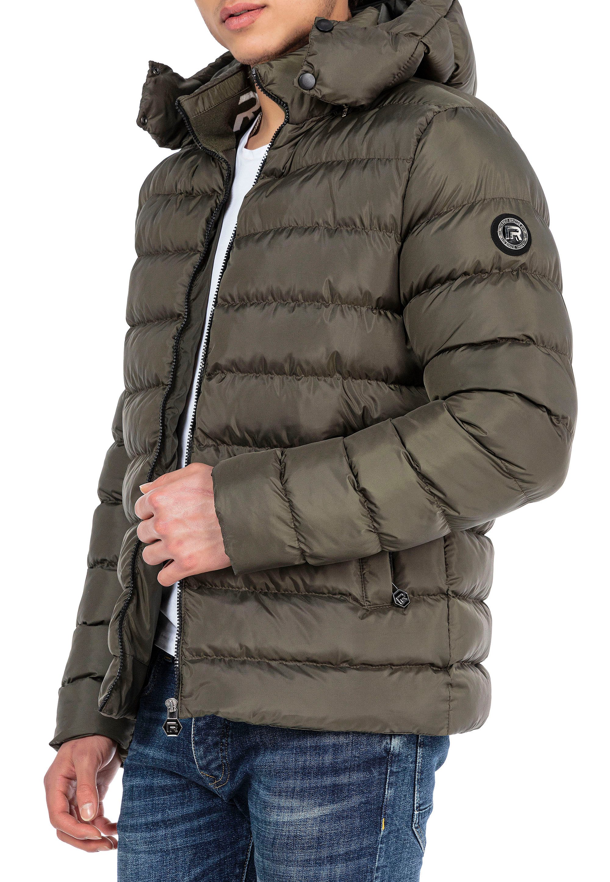 RedBridge Steppjacke mit abnehmbarer Kapuze - Dicke Steppjacke Abnehmbare Kapuze