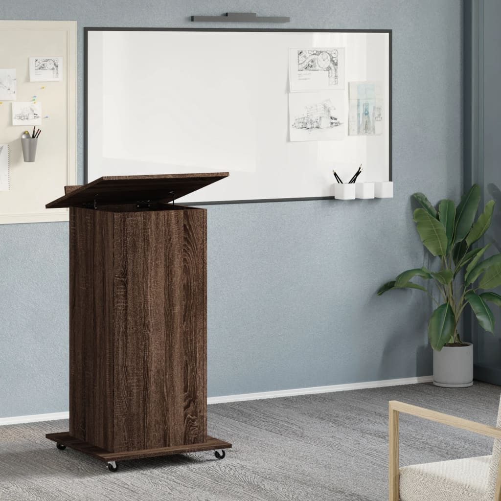 vidaXL Schreibtisch Rednerpult mit Rollen & günstig online kaufen