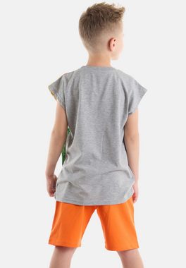 Denokids Trainingsanzug T-Rex Flame (2-tlg), mit Dinosaurier-Print