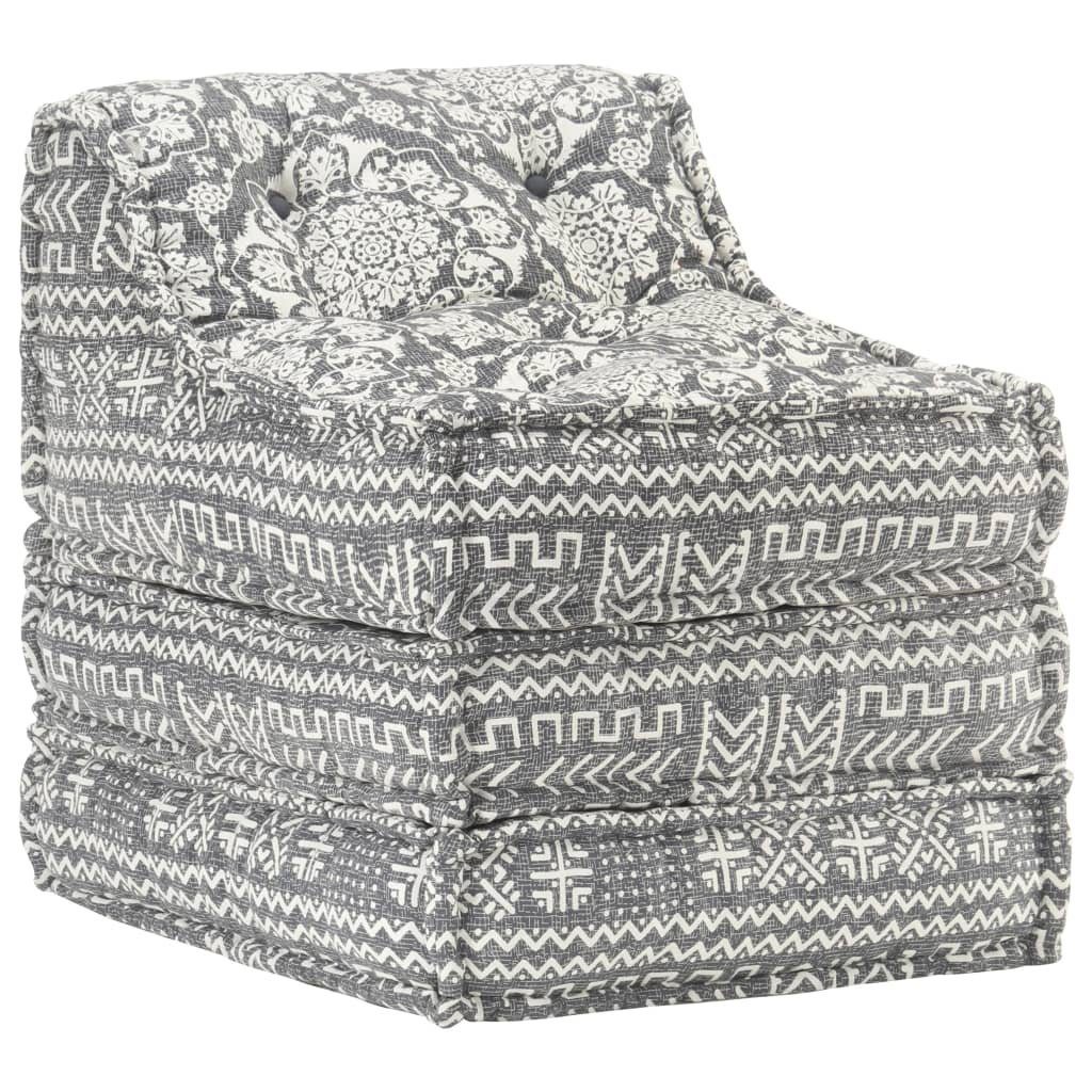 Klappmatratze 297477, möbelando, 76 cm hoch, (LxBxH: 70x60x76 cm), aus Baumwolle in Hellgrau