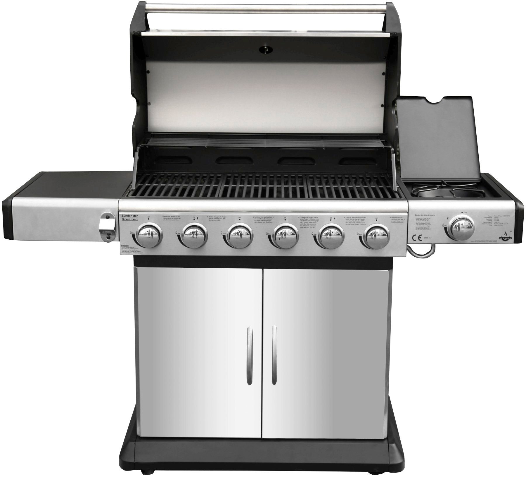 El Fuego Gasgrill Deluxe, BxTxH: 148x56x112 cm – Bild 3 von 5