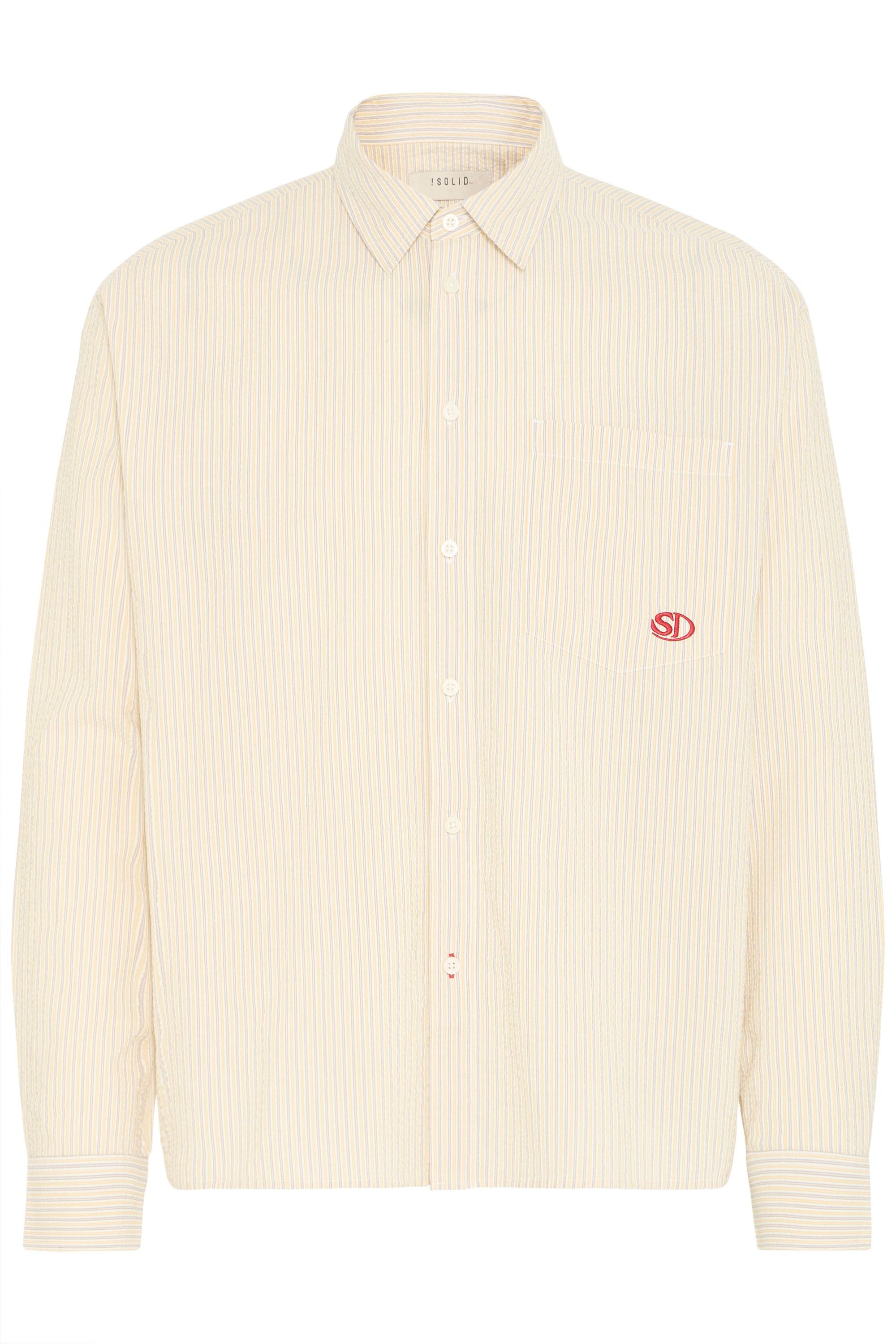 !Solid Langarmhemd SDUmstead Gestreiftes Langarmhemd - Loose Fit